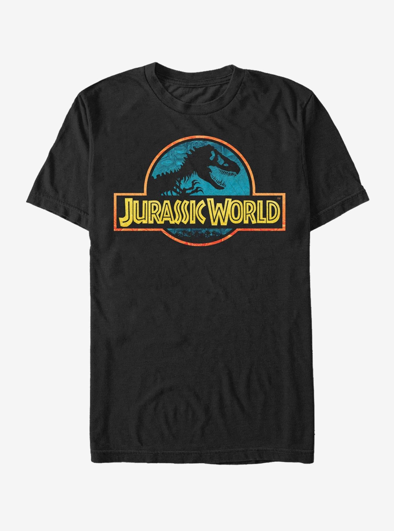 Jurassic World Color Outline Logo T-Shirt | Trending Graphic Tee For Fans