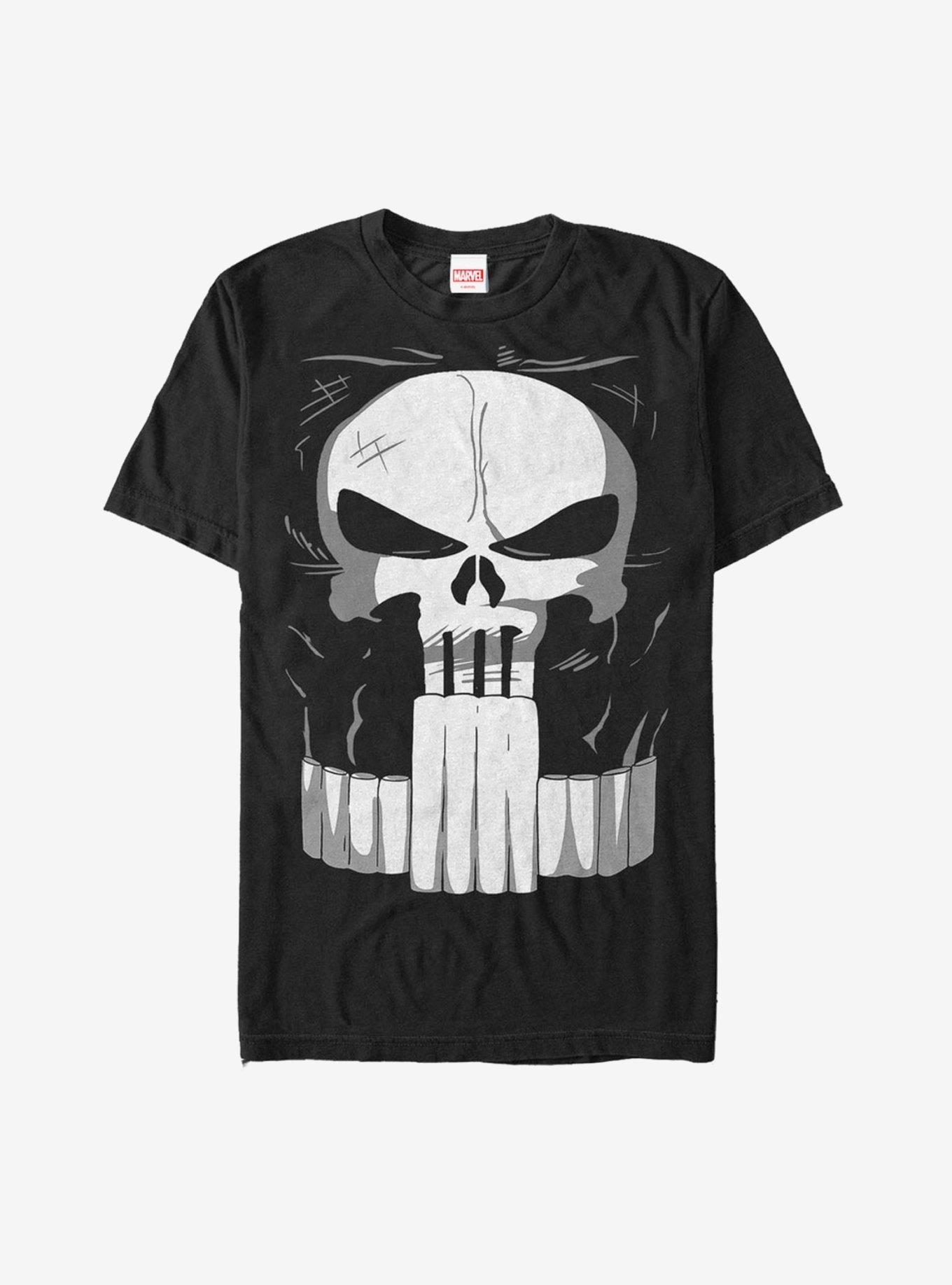 Marvel Halloween Punisher Costume T-Shirt | Trending Graphic Tee For Fans
