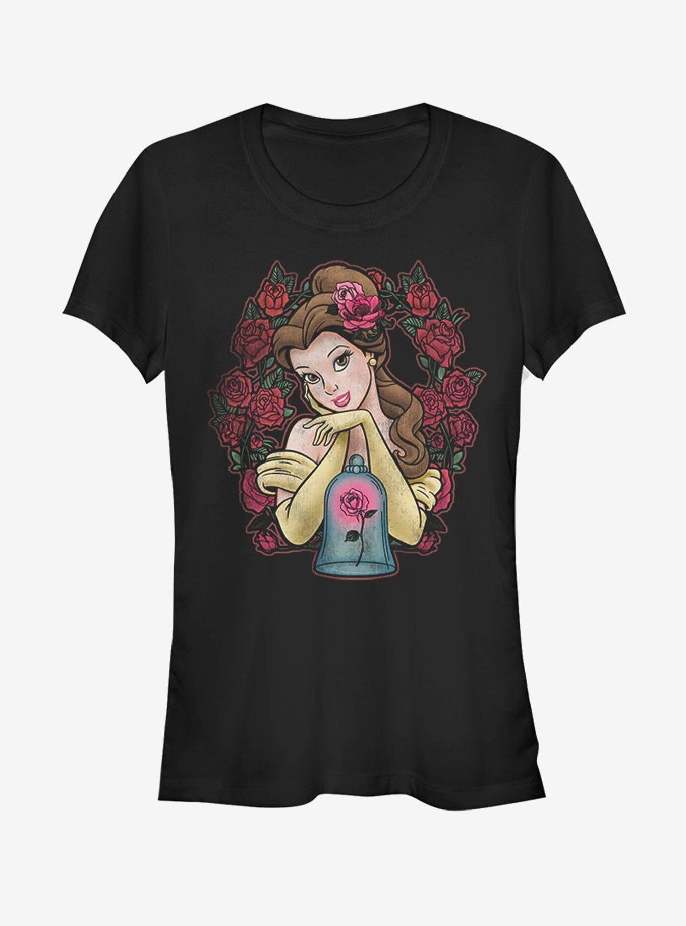 Disney Beauty And The Beast Rose Belle Girls T-Shirt | Trending Graphic Tee For Fans