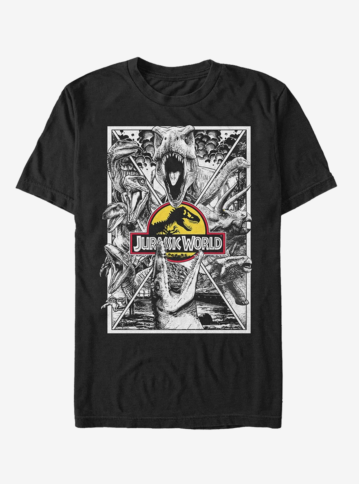 Grayscale Comic Print T-Shirt | Trending Graphic Tee For Fans