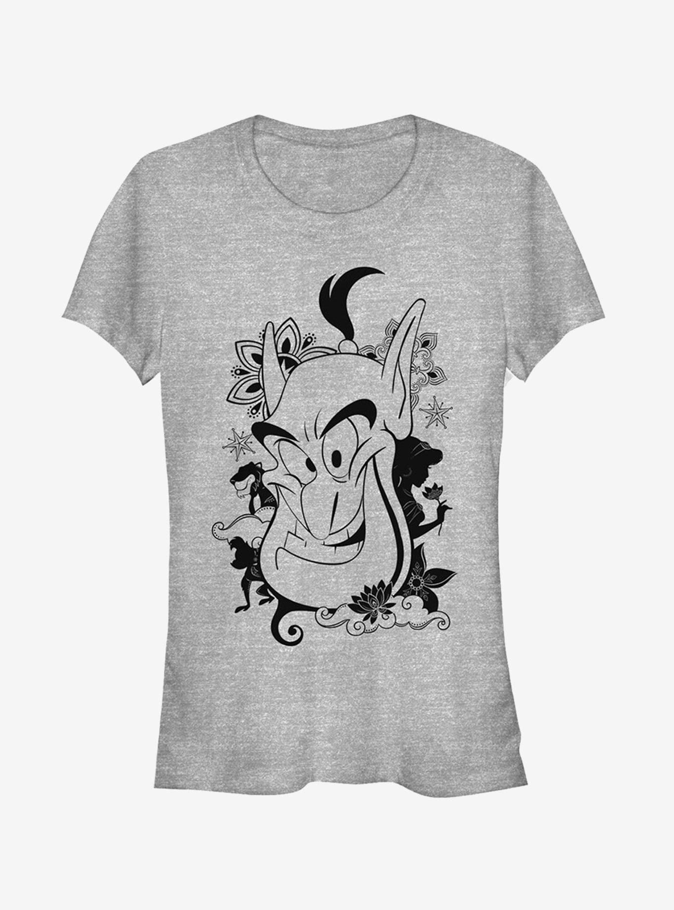 Disney Aladdin Genie Grin Girls T-Shirt | Trending Graphic Tee For Fans