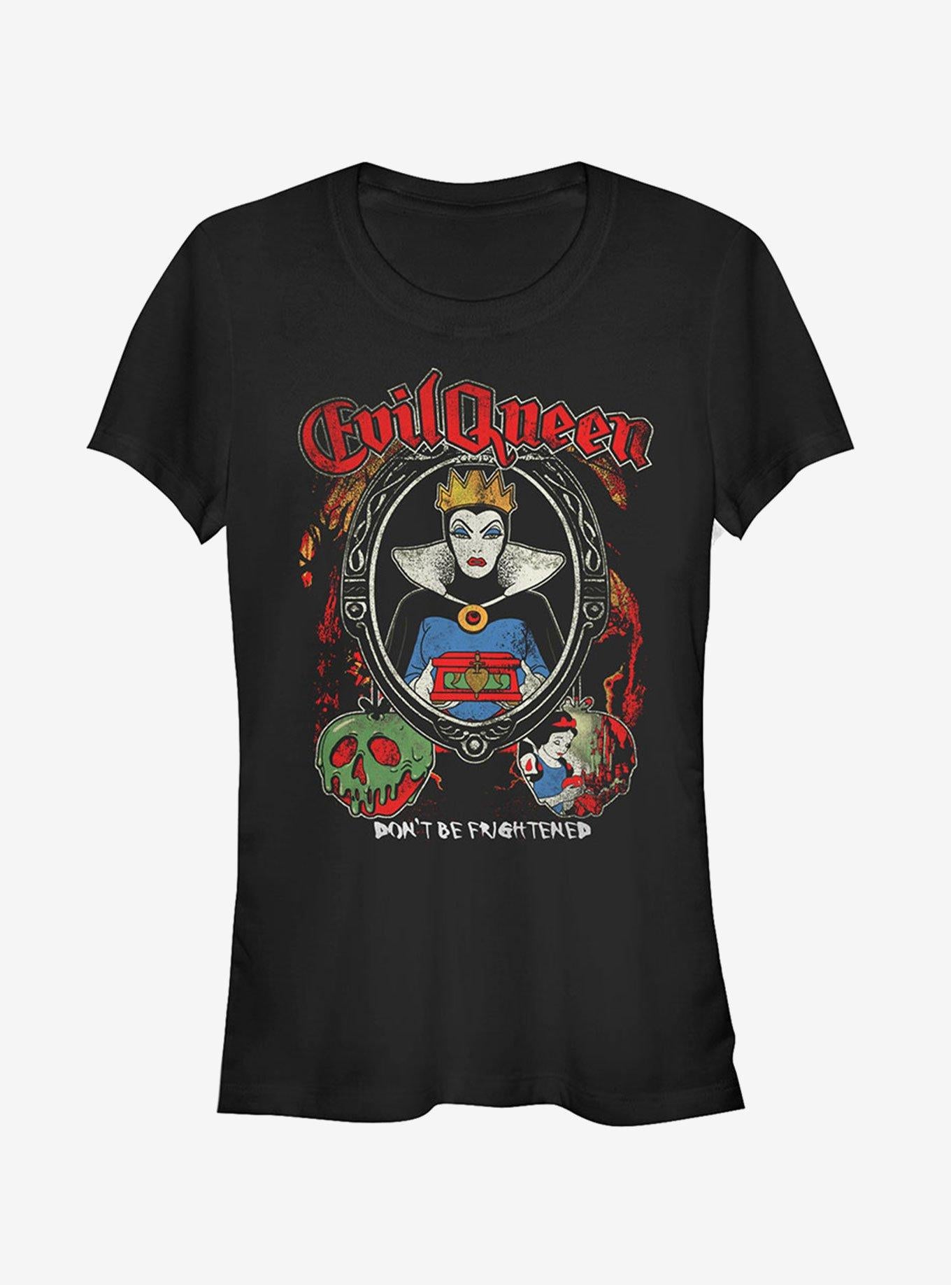 Disney Evil Queen Frighten Girls T-Shirt | Trending Graphic Tee For Fans