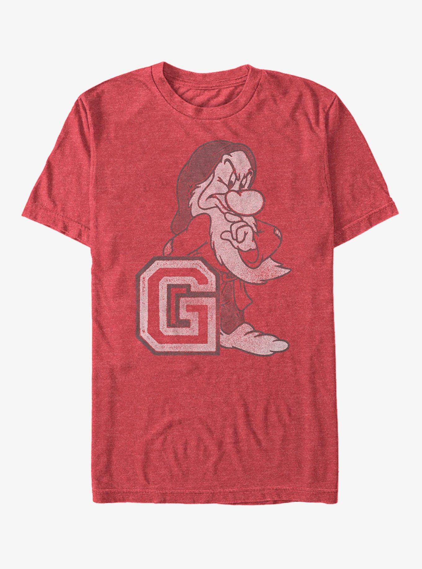 Disney Athletic Grumpy T-Shirt | Trending Graphic Tee For Fans