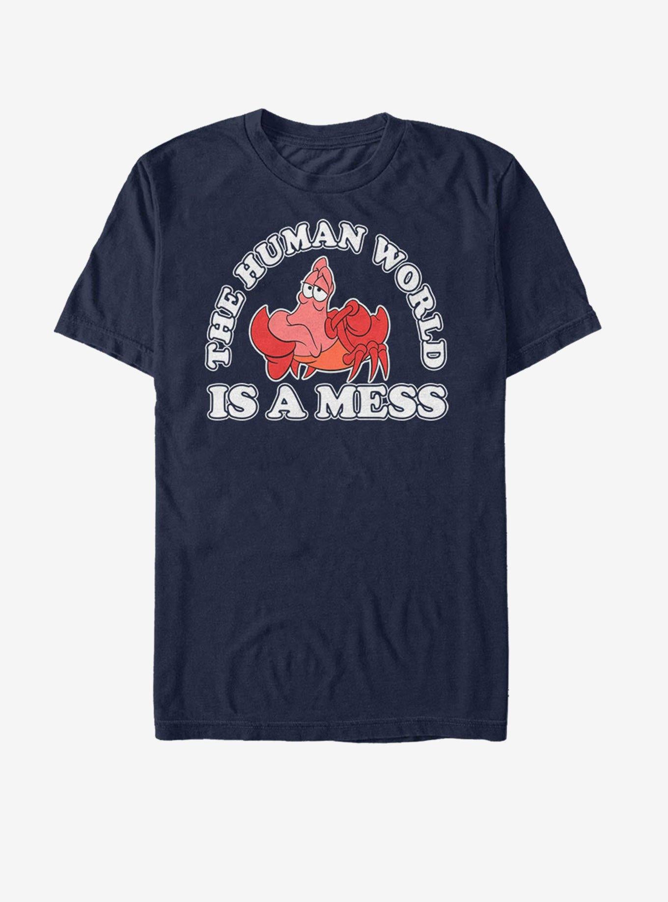 Disney The Little Mermaid Worlds a Mess T-Shirt | Trending Graphic Tee For Fans