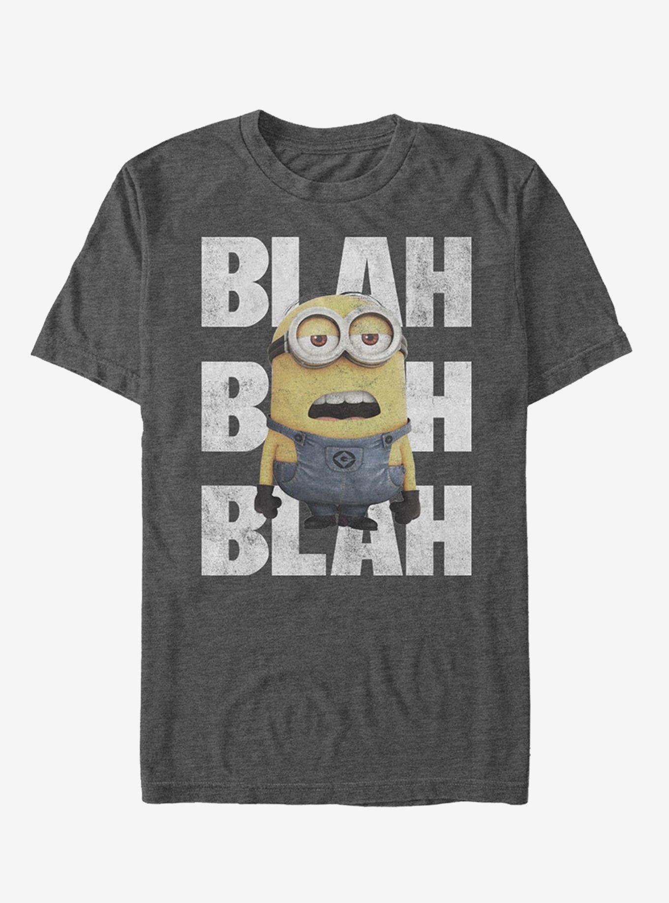 Minion Blah Blah T-Shirt | Trending Graphic Tee For Fans