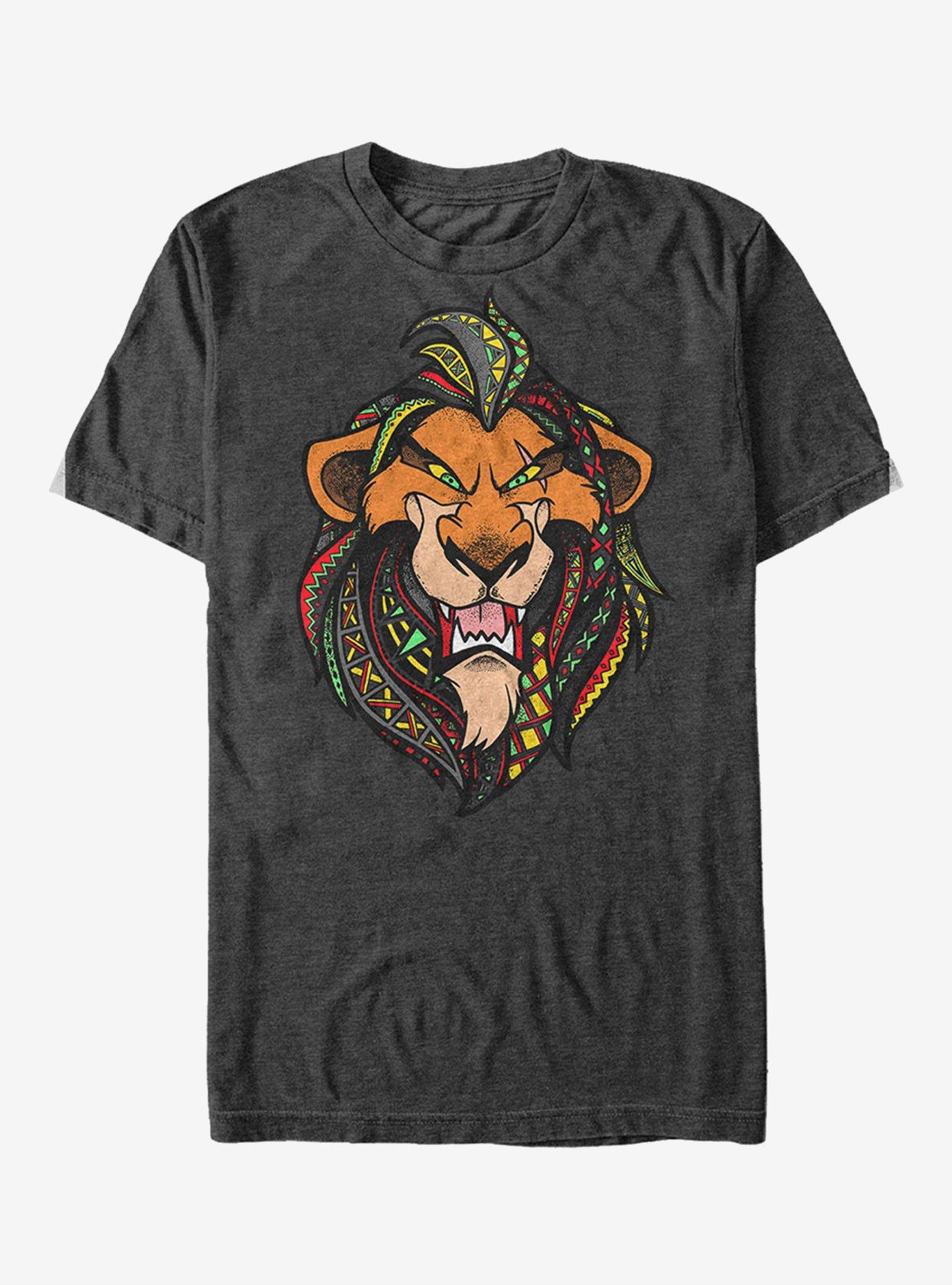 Disney Lion King Scar Decorative Tribal Mane T-Shirt | Trending Graphic Tee For Fans