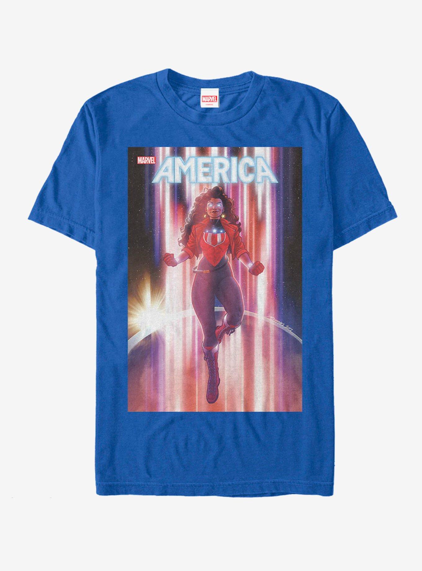 Marvel America in Space T-Shirt | Trending Graphic Tee For Fans