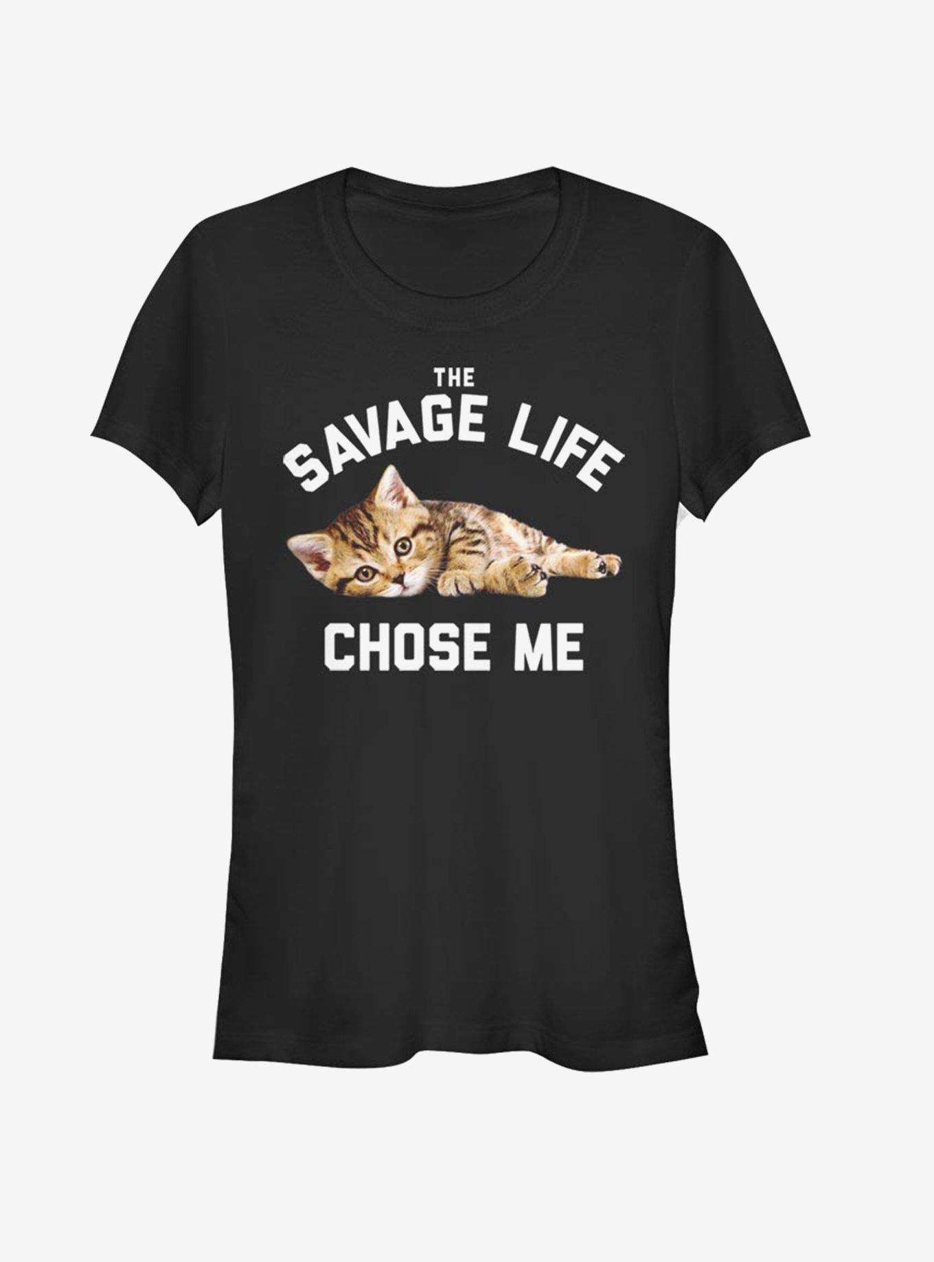Savage Life Girls T-Shirt | Trending Graphic Tee For Fans