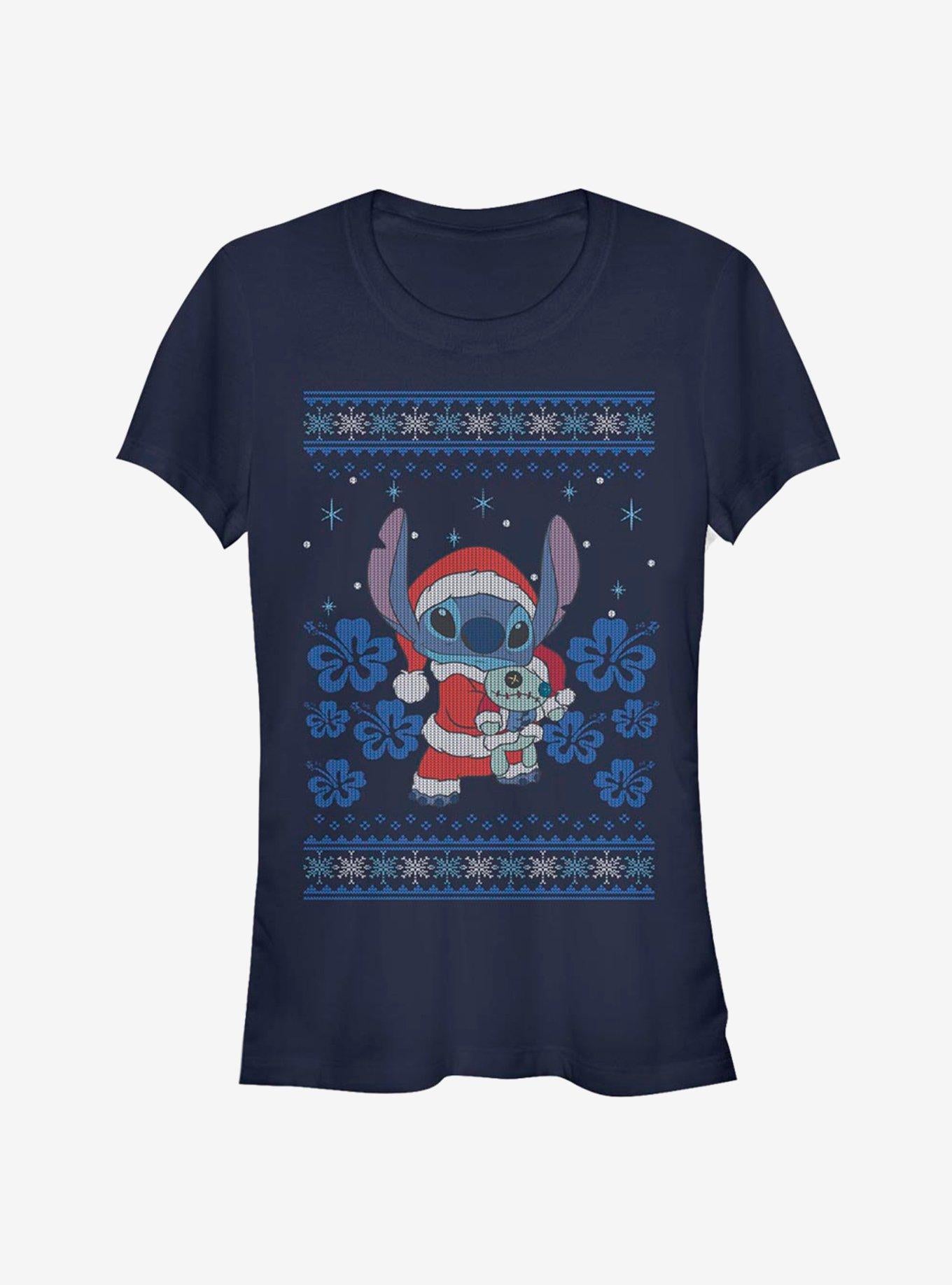 Disney Lilo & Stitch Christmas Stitch Girls T-Shirt | Trending Graphic Tee For Fans