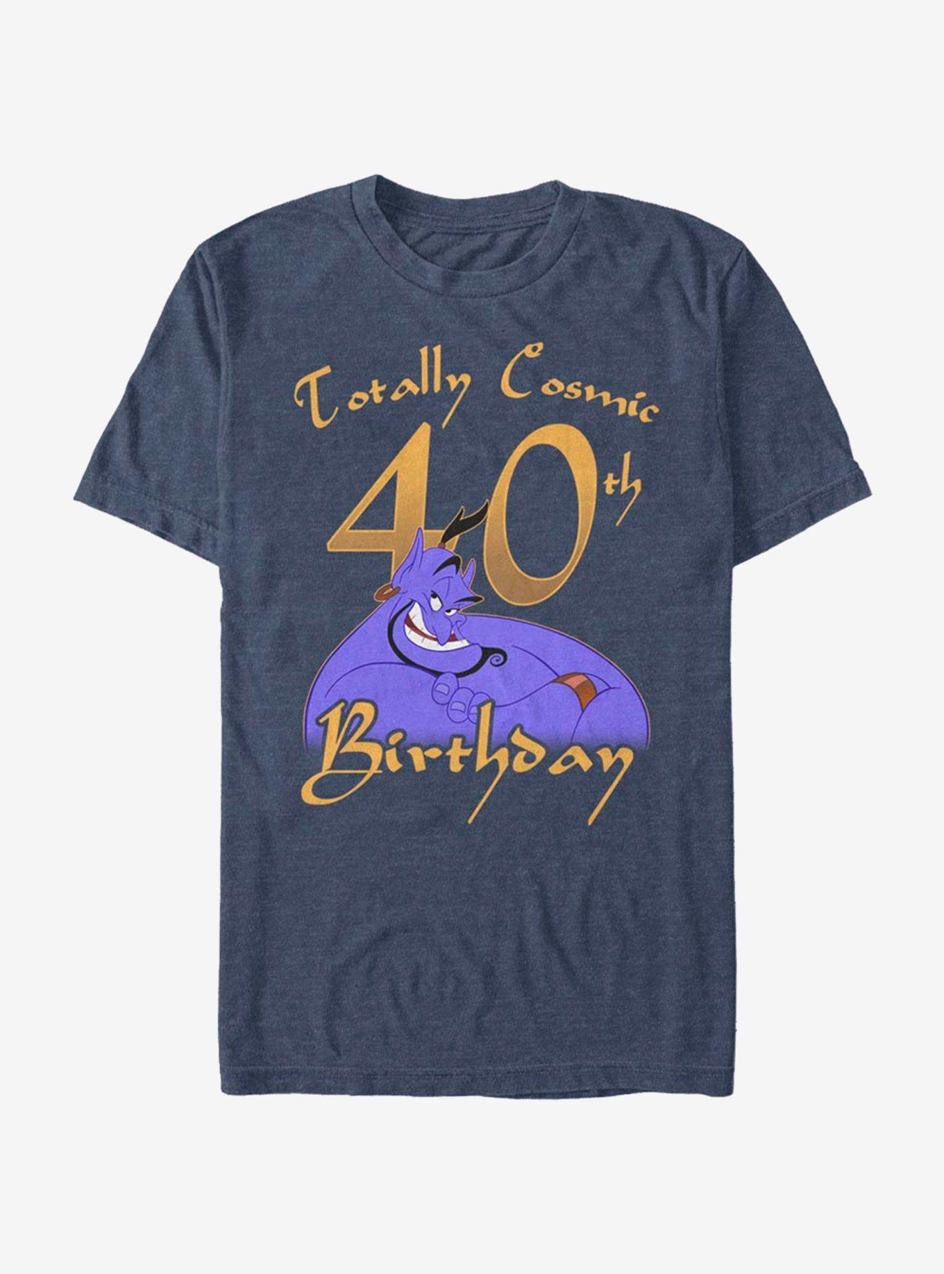 Disney Aladdin Genie 40th Birthday T-Shirt | Trending Graphic Tee For Fans