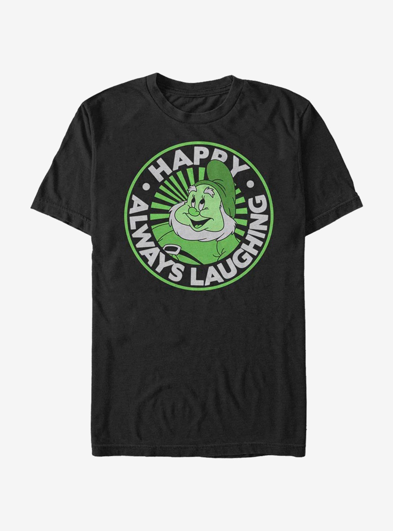 Disney Snow White About Happy Round T-Shirt | Trending Graphic Tee For Fans