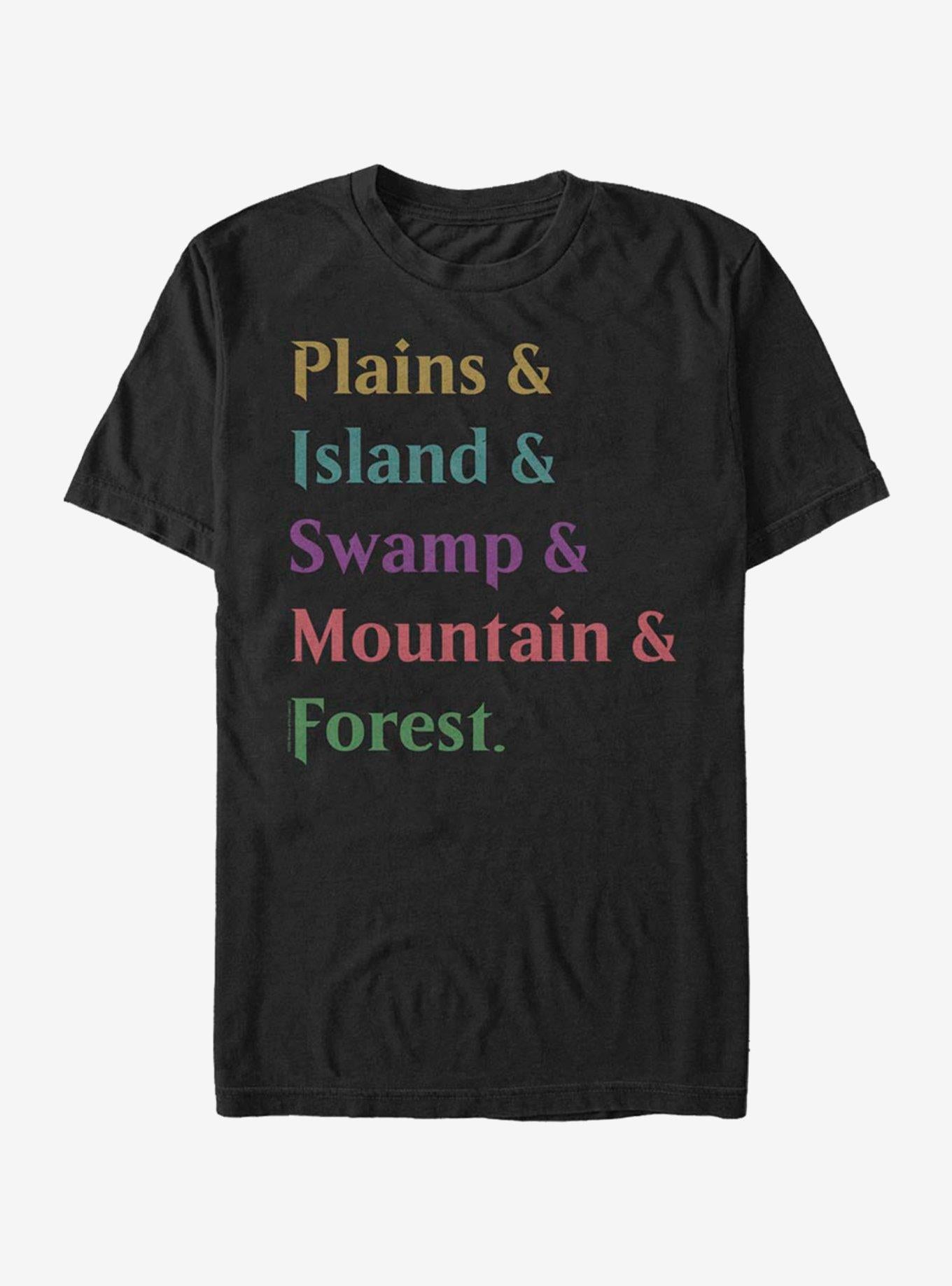 Magic The Gathering Land Stack T-Shirt | Trending Graphic Tee For Fans