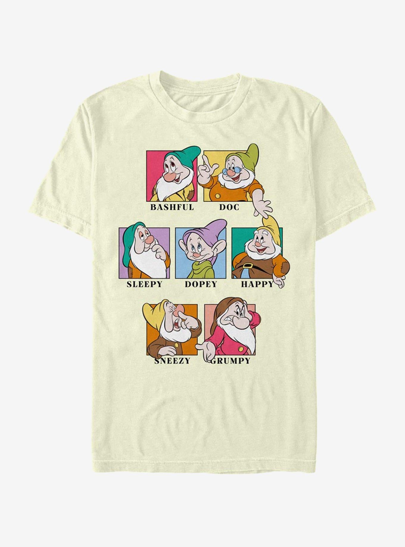Disney Snow White And The Seven Dwarfs 7 Dwarfs T-Shirt | Trending Graphic Tee For Fans