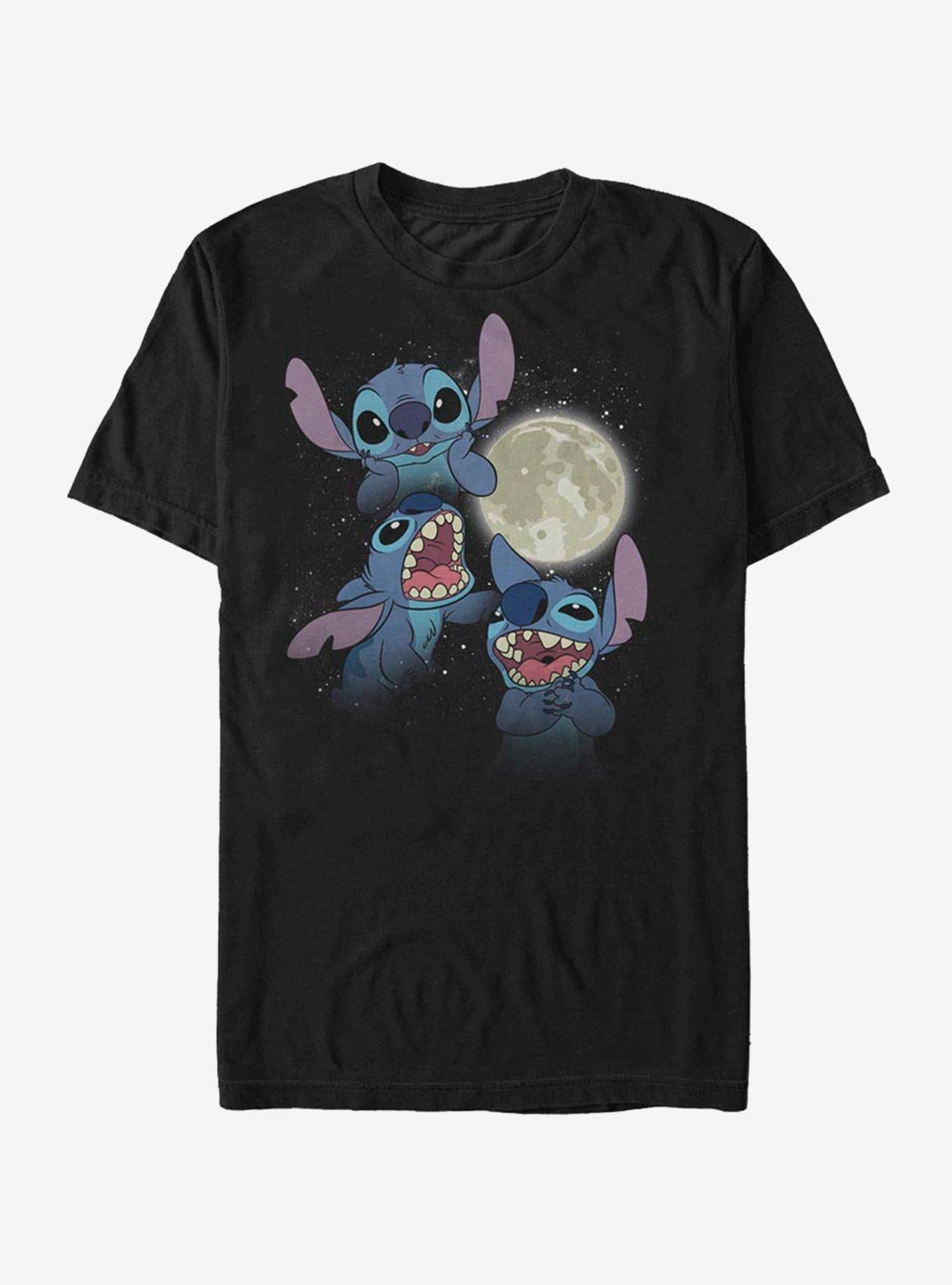 Disney Lilo & Stitch Three Stitch Moon T-Shirt | Trending Graphic Tee For Fans