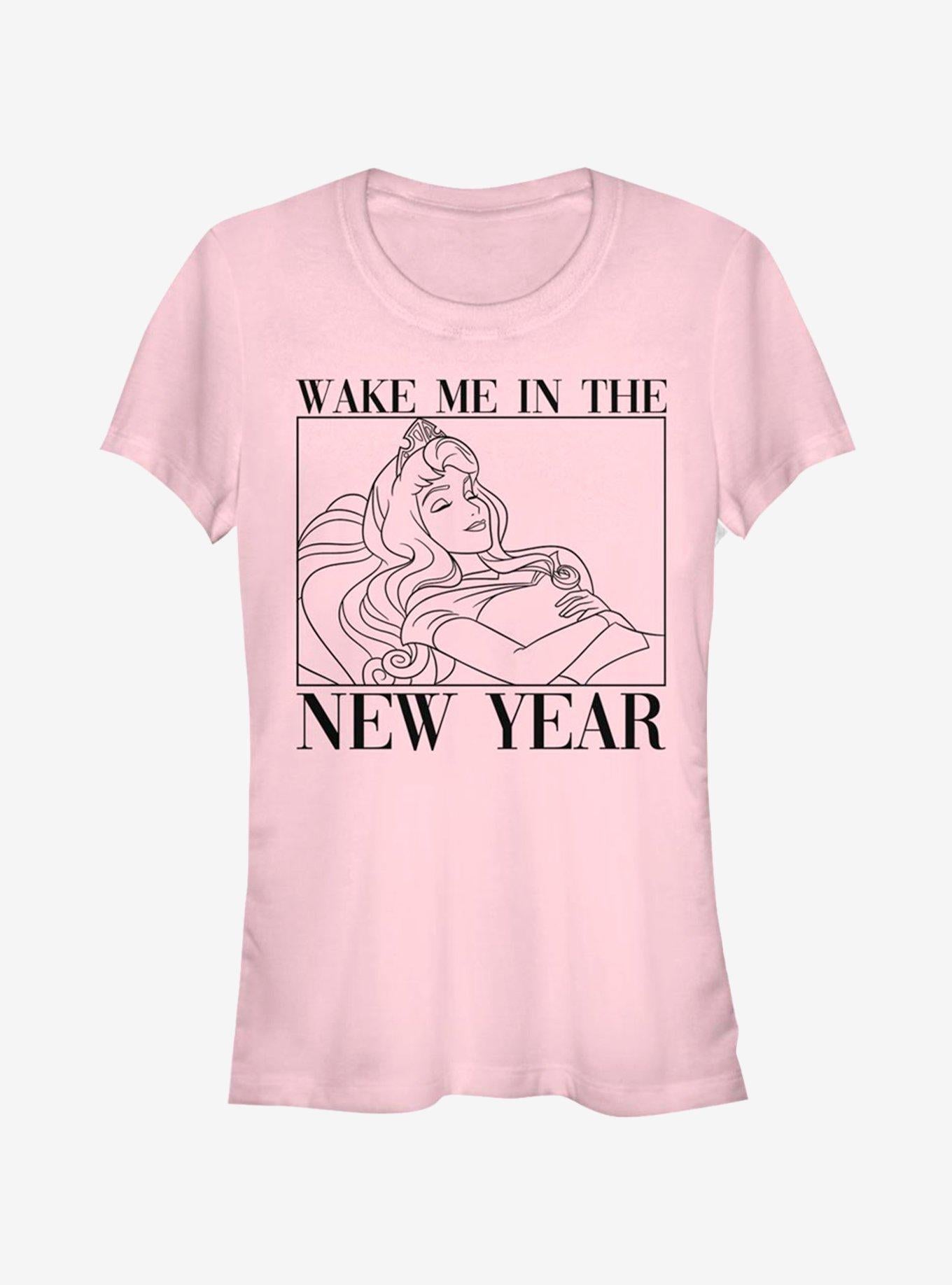 Disney Sleeping Beauty Aurora New Year Sleep Girls T-Shirt | Trending Graphic Tee For Fans