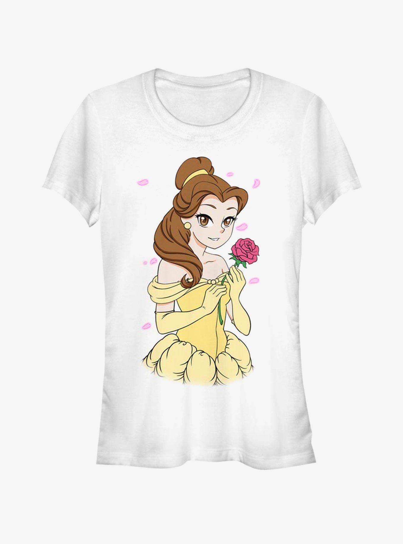 Disney Beauty And The Beast Anime Belle Girls T-Shirt | Trending Graphic Tee For Fans