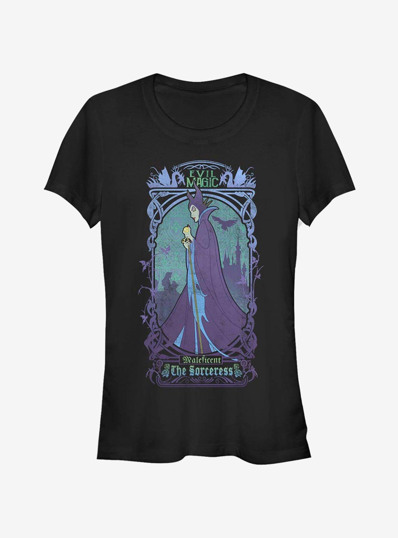 Disney Sleeping Beauty Maleficent The Sorceress Girls T-Shirt | Trending Graphic Tee For Fans