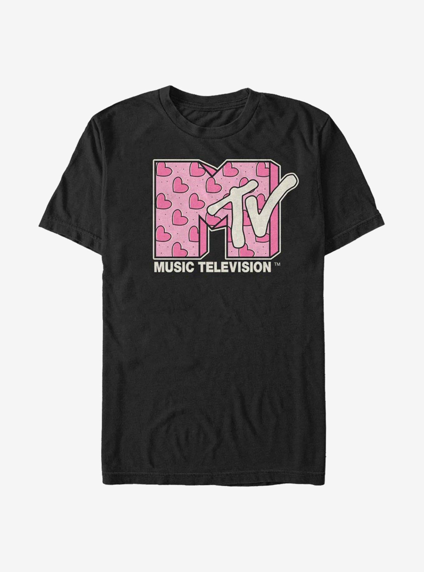 MTV Heart Diagonal T-Shirt | Trending Graphic Tee For Fans