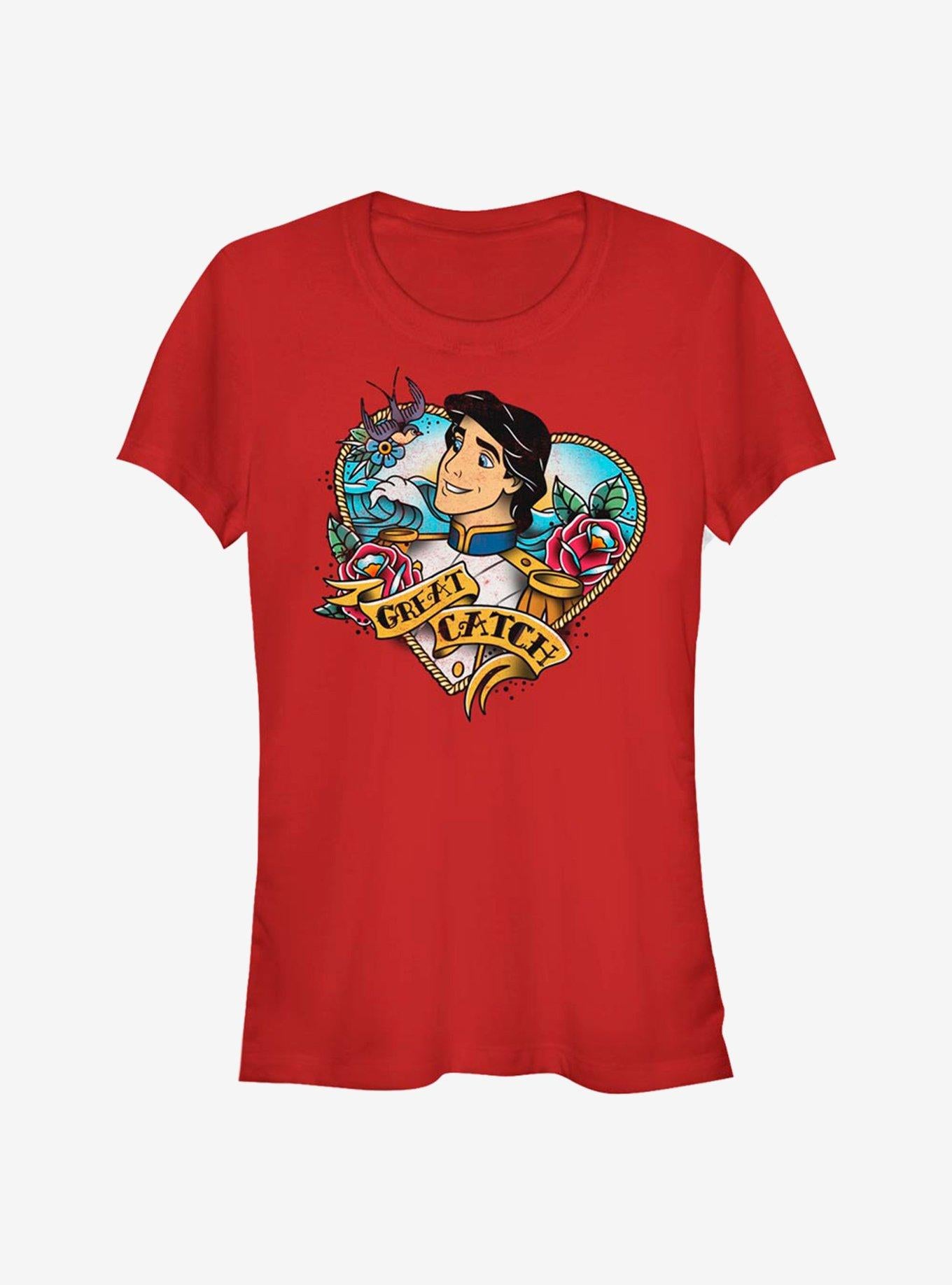 Disney The Little Mermaid Eric Great Catch Girls T-Shirt | Trending Graphic Tee For Fans