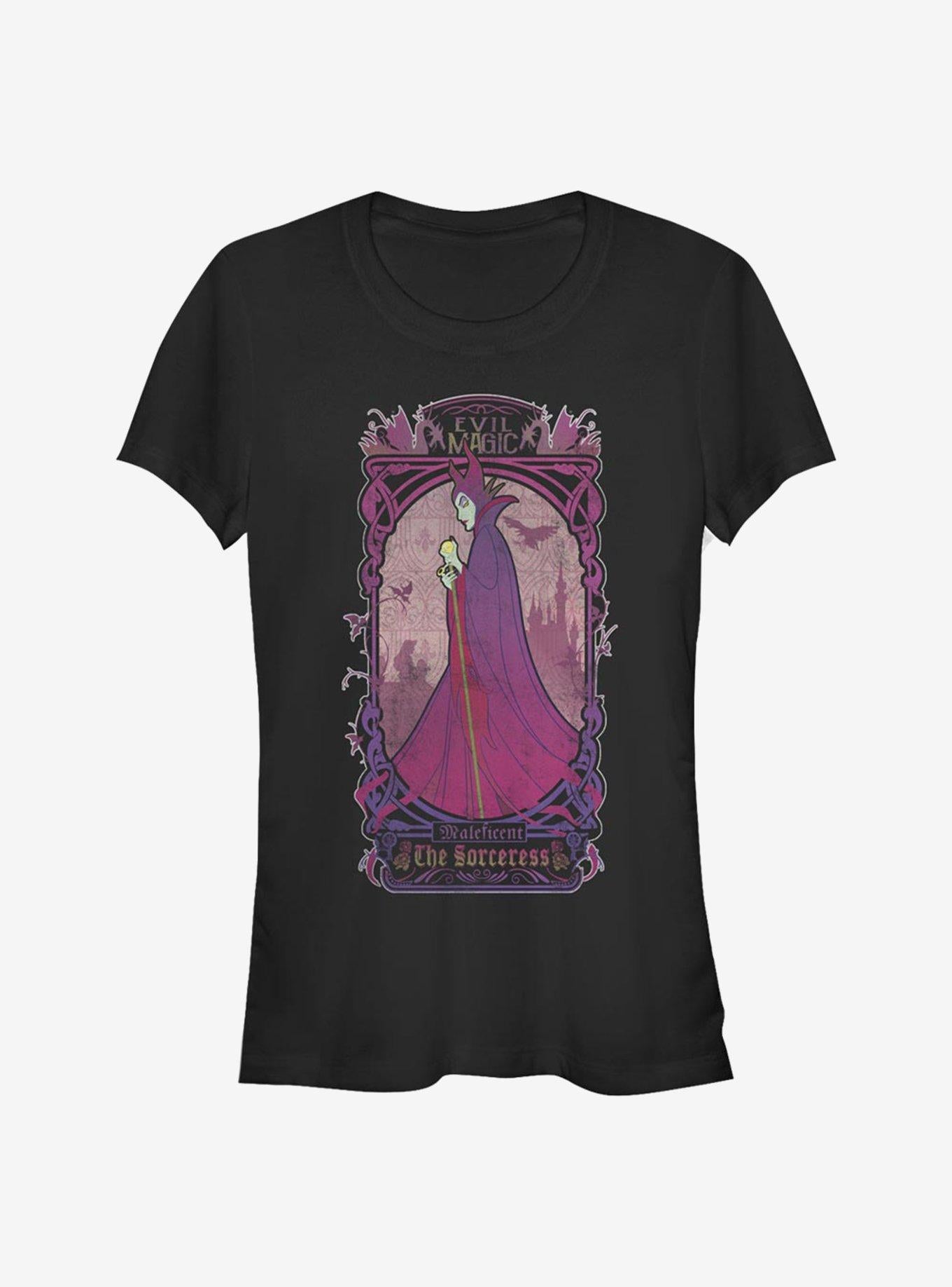 Disney Sleeping Beauty The Sorceress Maleficent Girls T-Shirt | Trending Graphic Tee For Fans