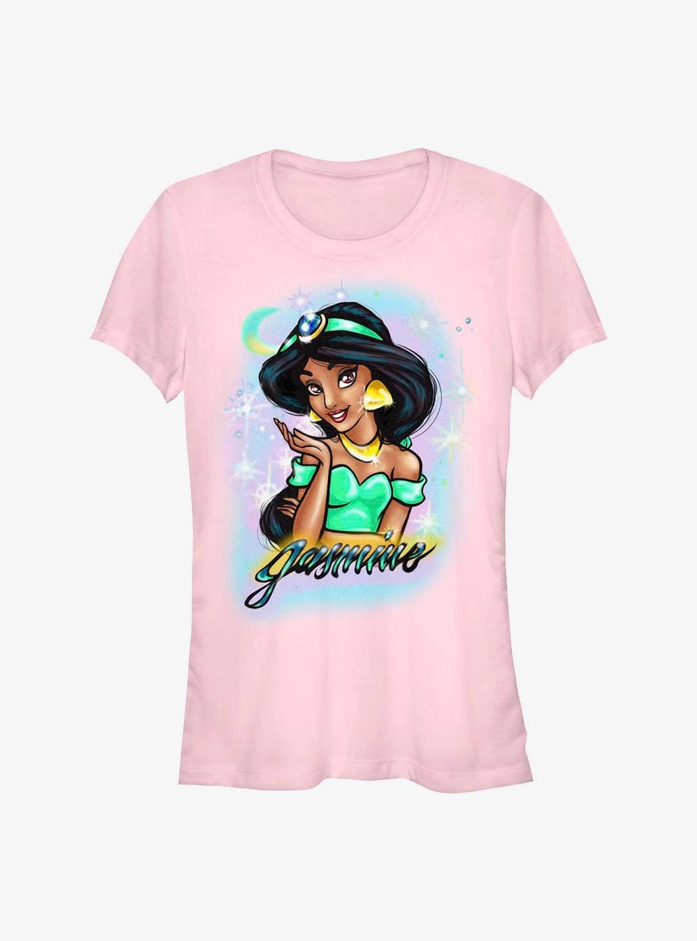 Disney Aladdin Jasmine Airbrushed Girls T-Shirt | Trending Graphic Tee For Fans