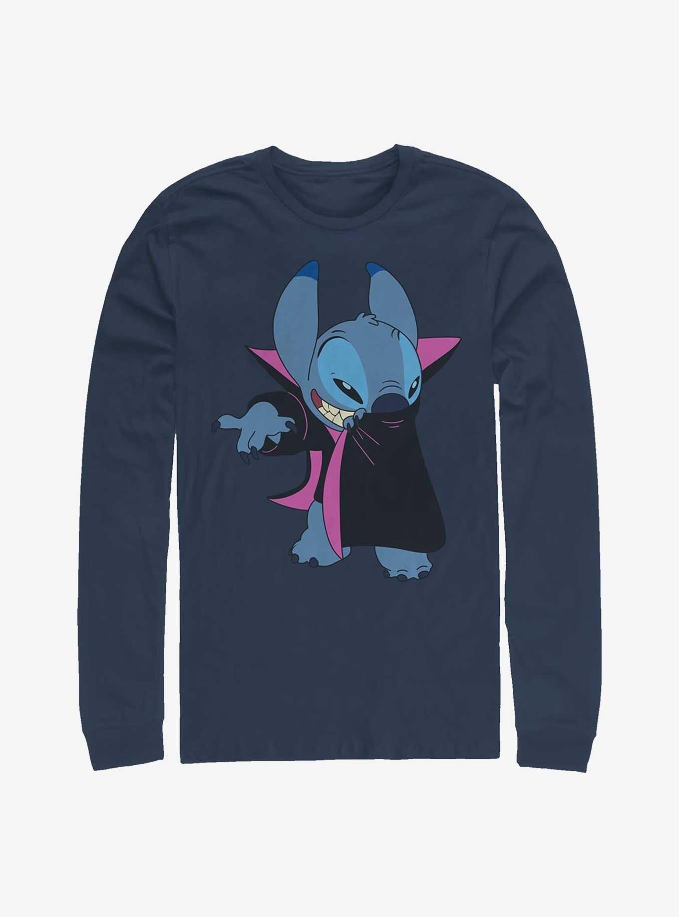 Disney Lilo & Stitch Vampire Stitch Long-Sleeve T-Shirt | Trending Graphic Tee For Fans