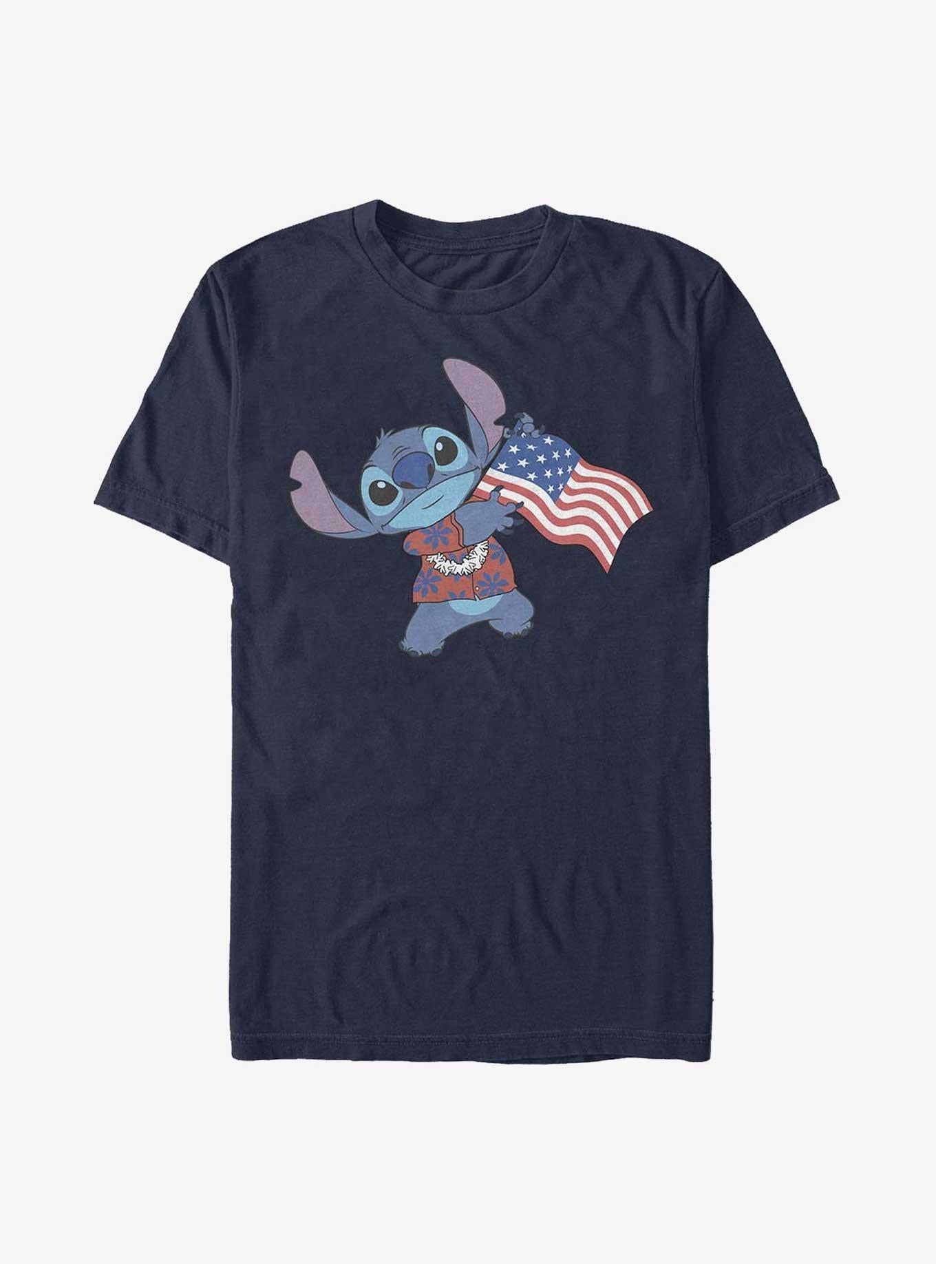 Disney Lilo & Stitch Tropic Stitch Flag T-Shirt | Trending Graphic Tee For Fans