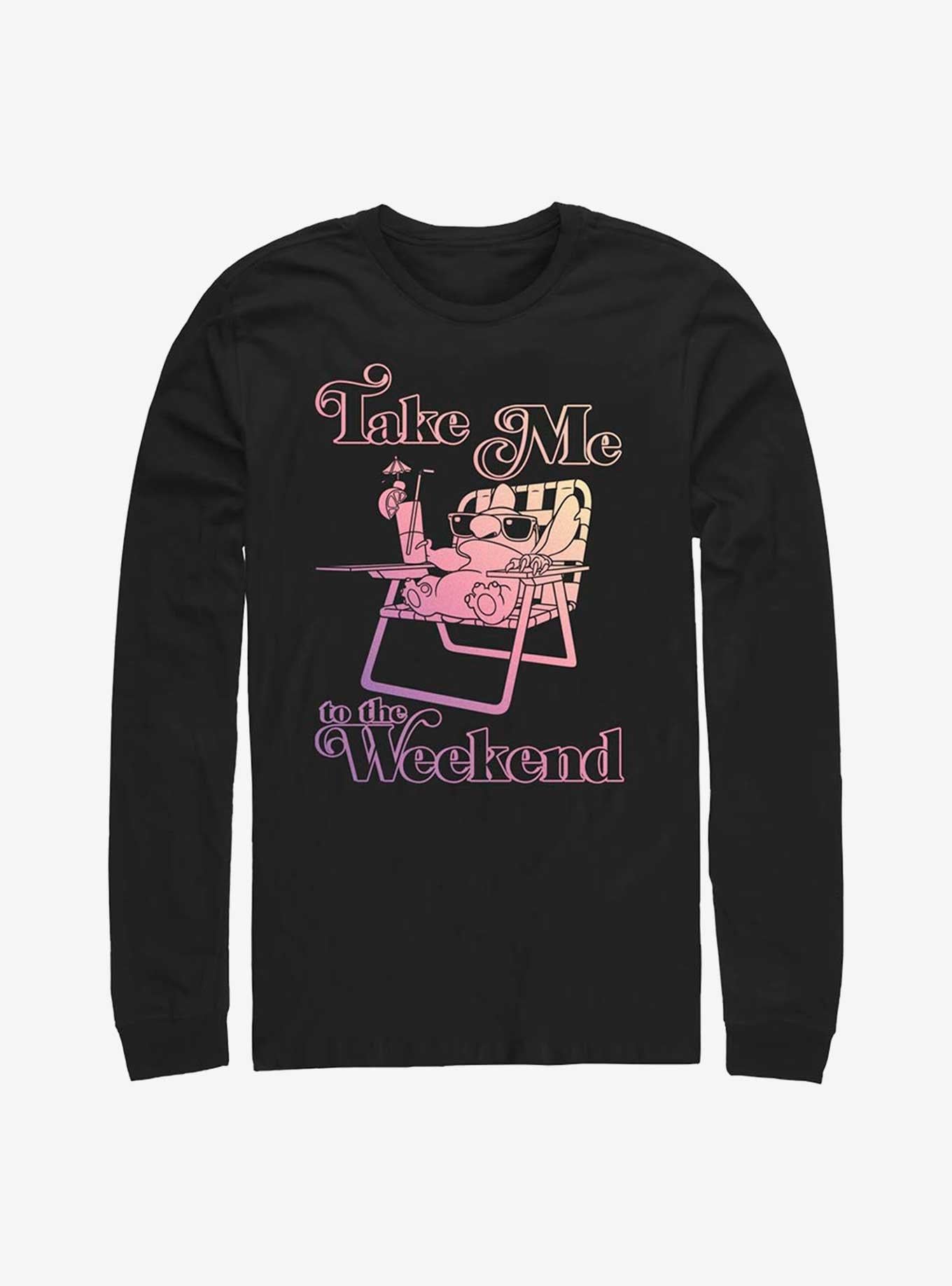 Disney Lilo & Stitch Weekend Stitch Long Sleeve T-Shirt | Trending Graphic Tee For Fans