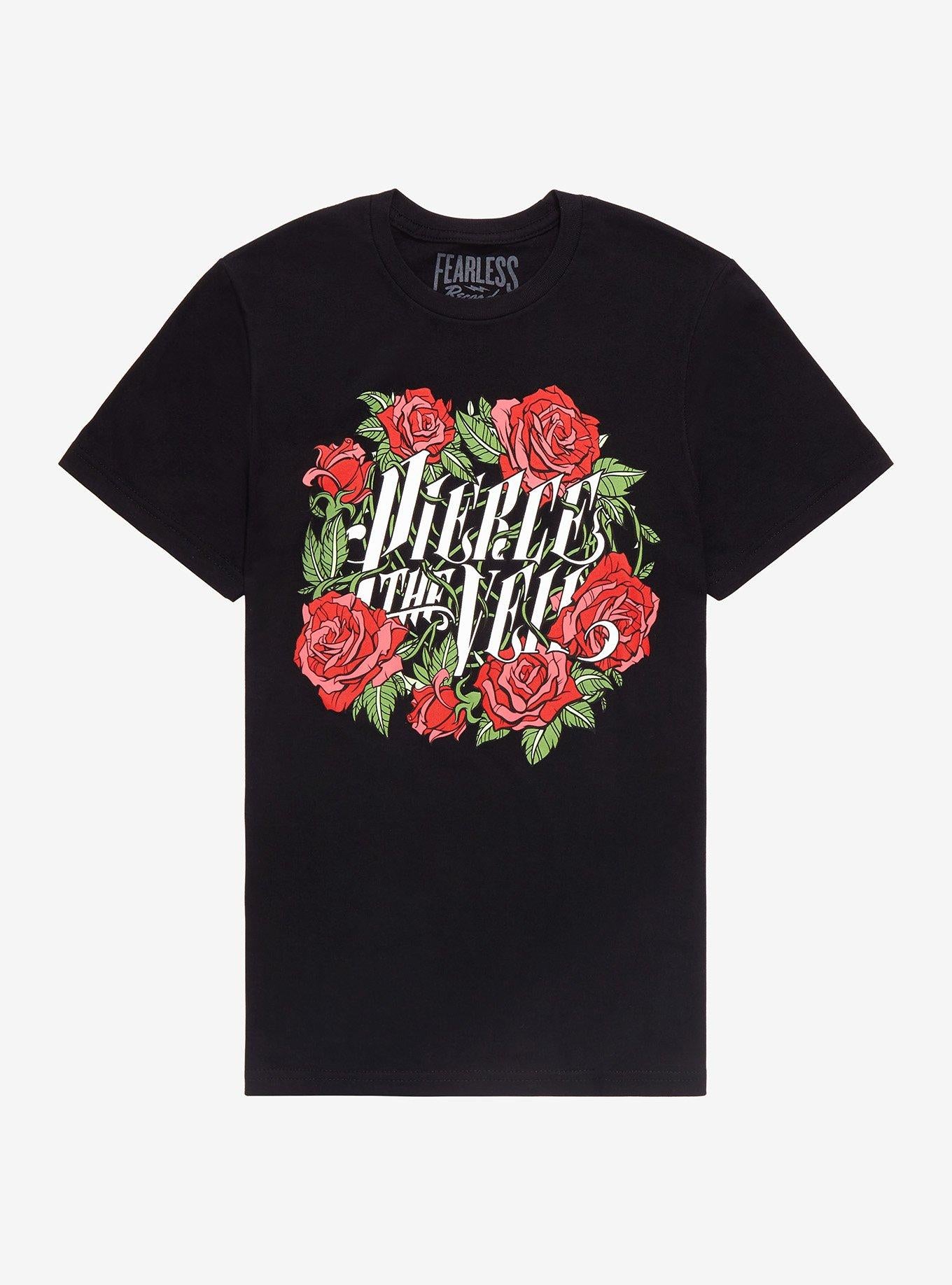 Pierce The Veil Roses Boyfriend Fit Girls T-Shirt | Trending Graphic Tee For Fans