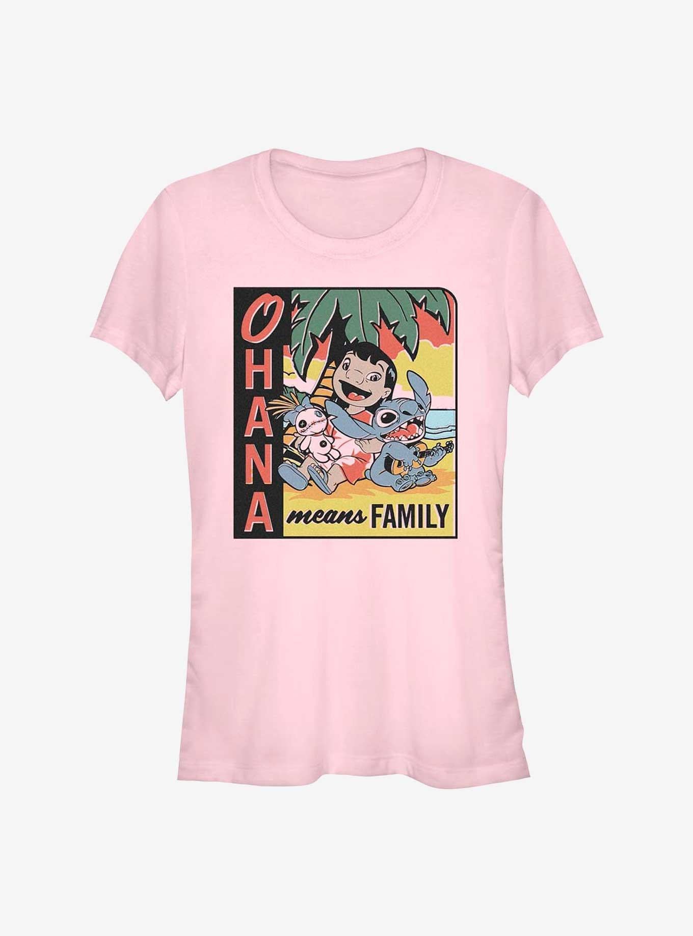 Disney Lilo & Stitch Ohana Means Family Beach Girls T-Shirt | Trending Graphic Tee For Fans