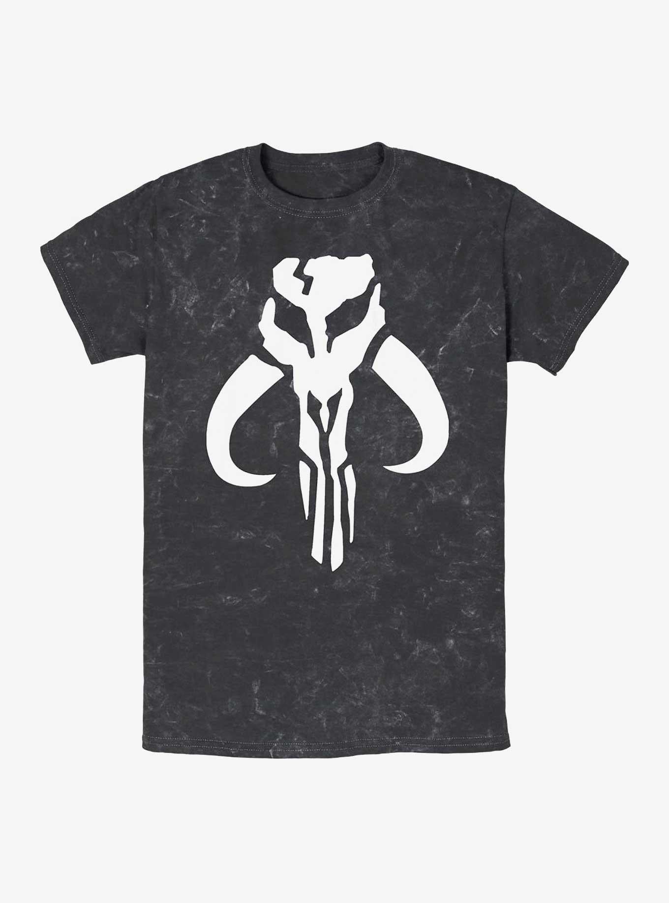 Star Wars Mandalorian Logo Mineral Wash T-Shirt | Trending Graphic Tee For Fans