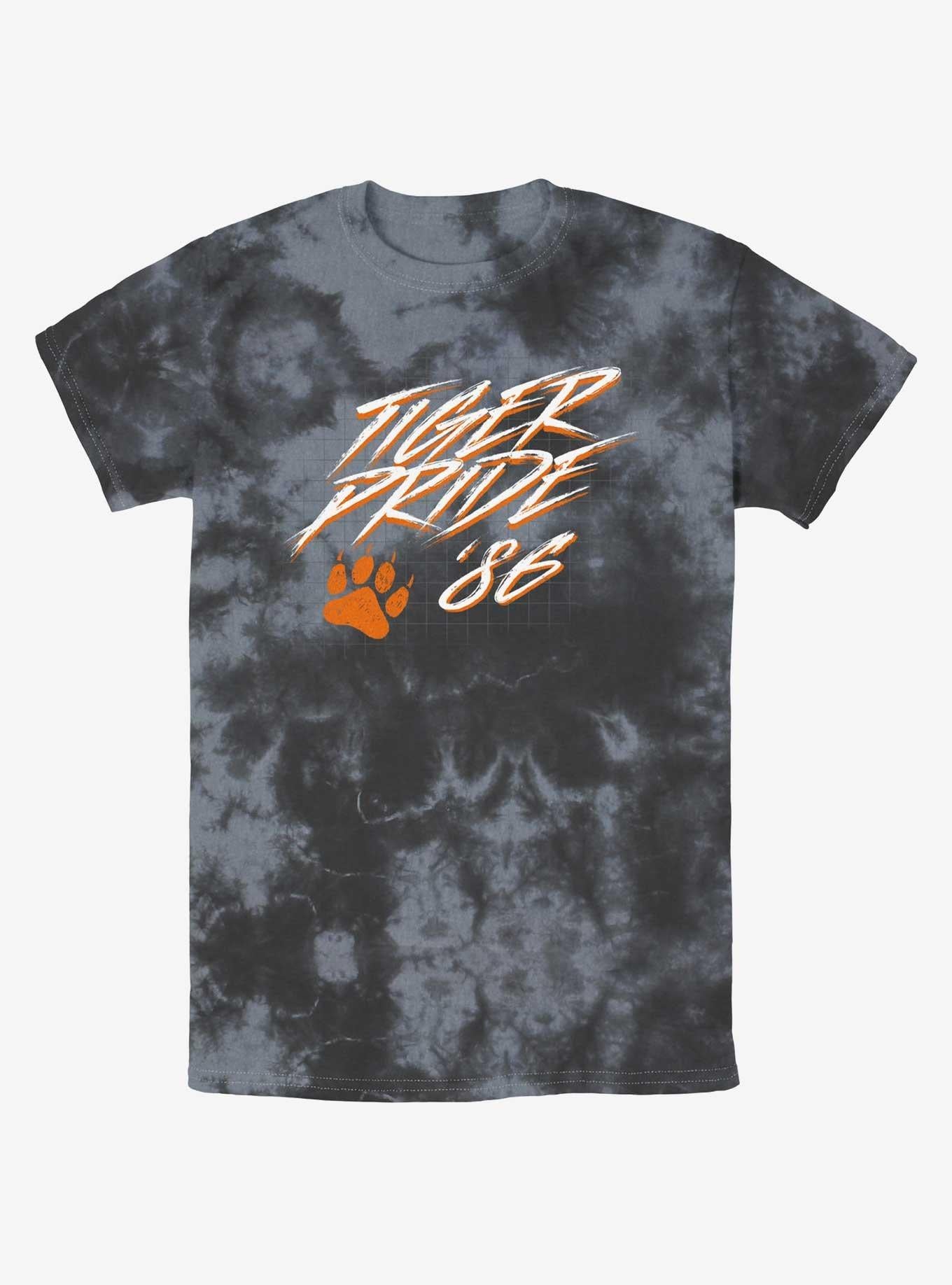 Stranger Things Tiger Pride Mineral Wash T-Shirt | Trending Graphic Tee For Fans