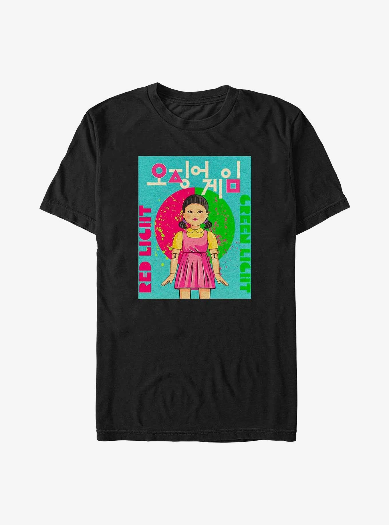 Squid Game First Game Red Light Green Light Poster T-Shirt | Trending Graphic Tee For Fans