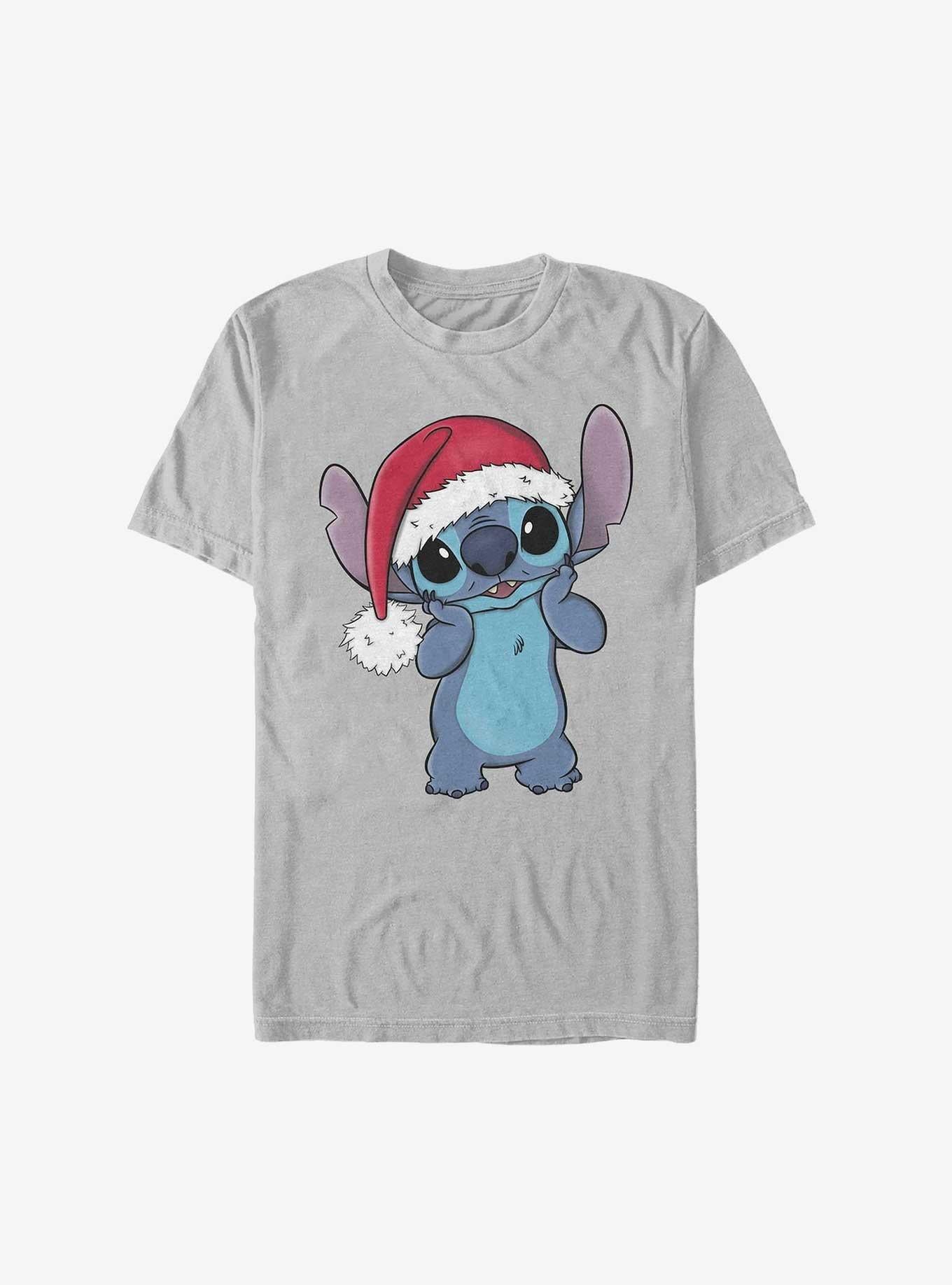 Disney Lilo & Stitch Santa Hat Cutie Extra Soft T-Shirt | Trending Graphic Tee For Fans