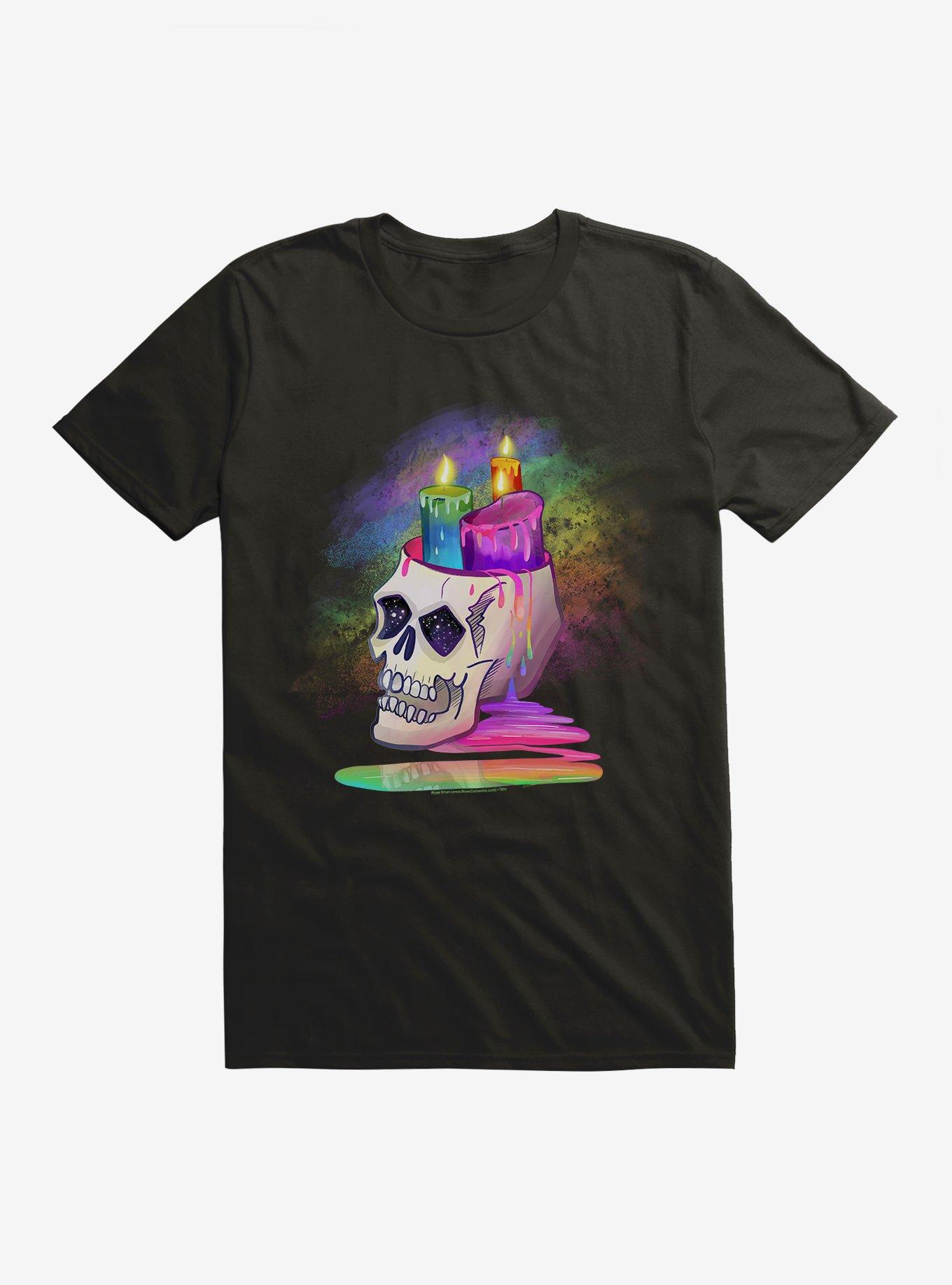 Candle Skull by Rose Catherine Khan T-Shirt | Trending Graphic Tee For Fans
