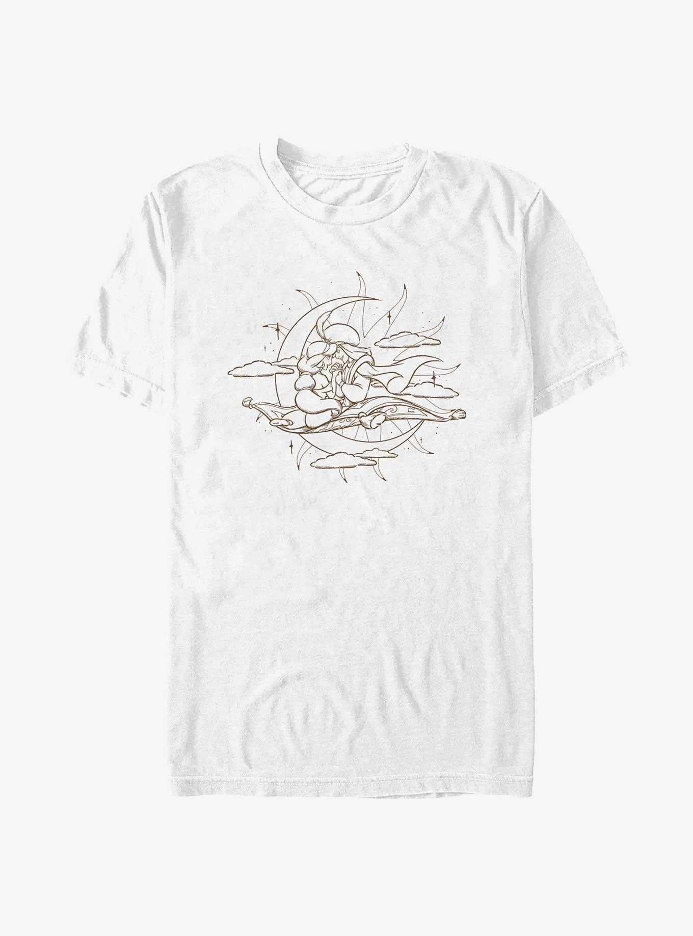 Disney Aladdin Moon Magic Carpet T-Shirt | Trending Graphic Tee For Fans
