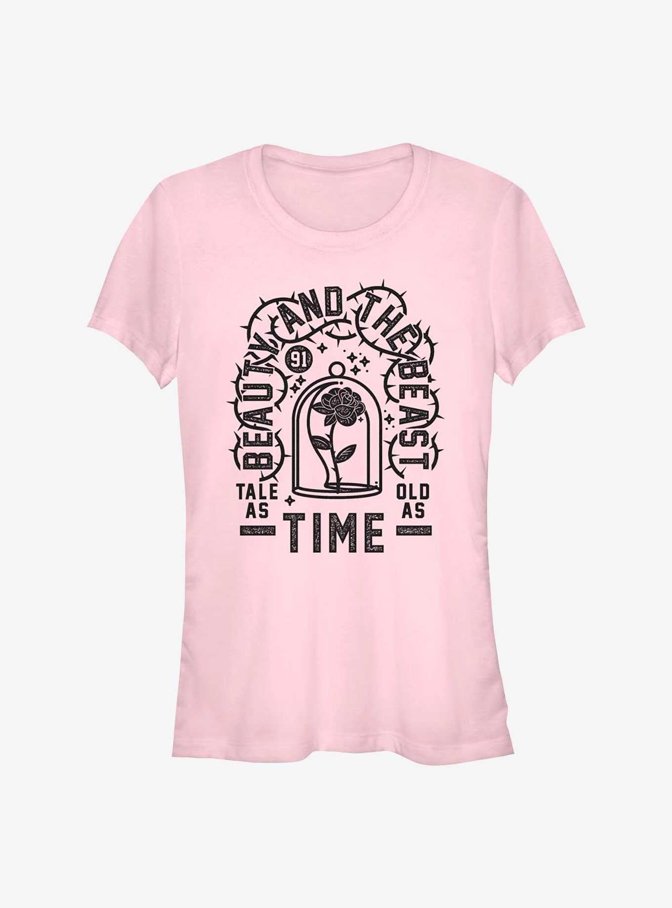 Disney Batb Tale As Old As Time Tat Look Girls T-Shirt | Trending Graphic Tee For Fans