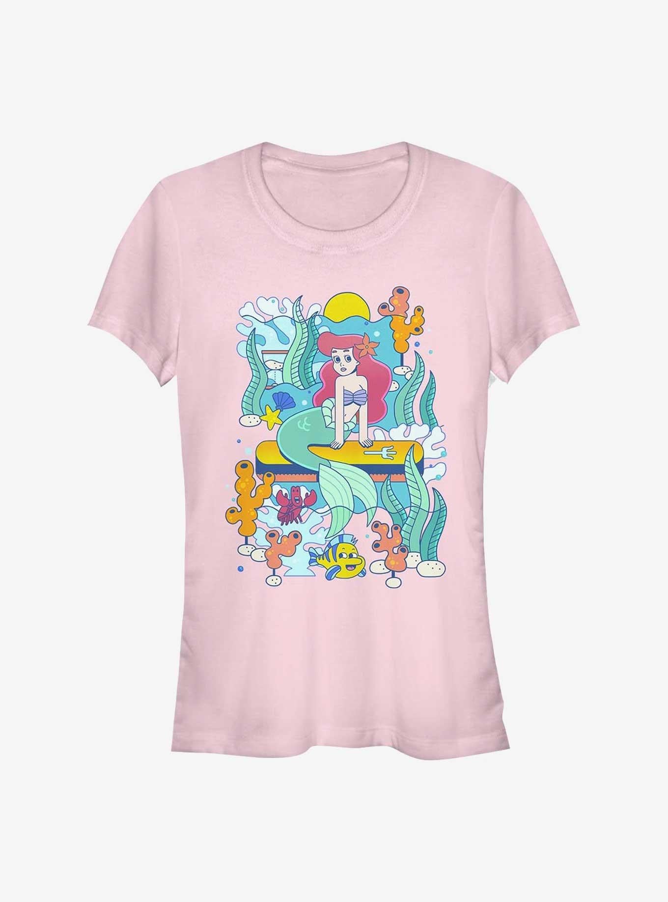 Disney The Little Mermaid Mermaid Jam Girls T-Shirt | Trending Graphic Tee For Fans