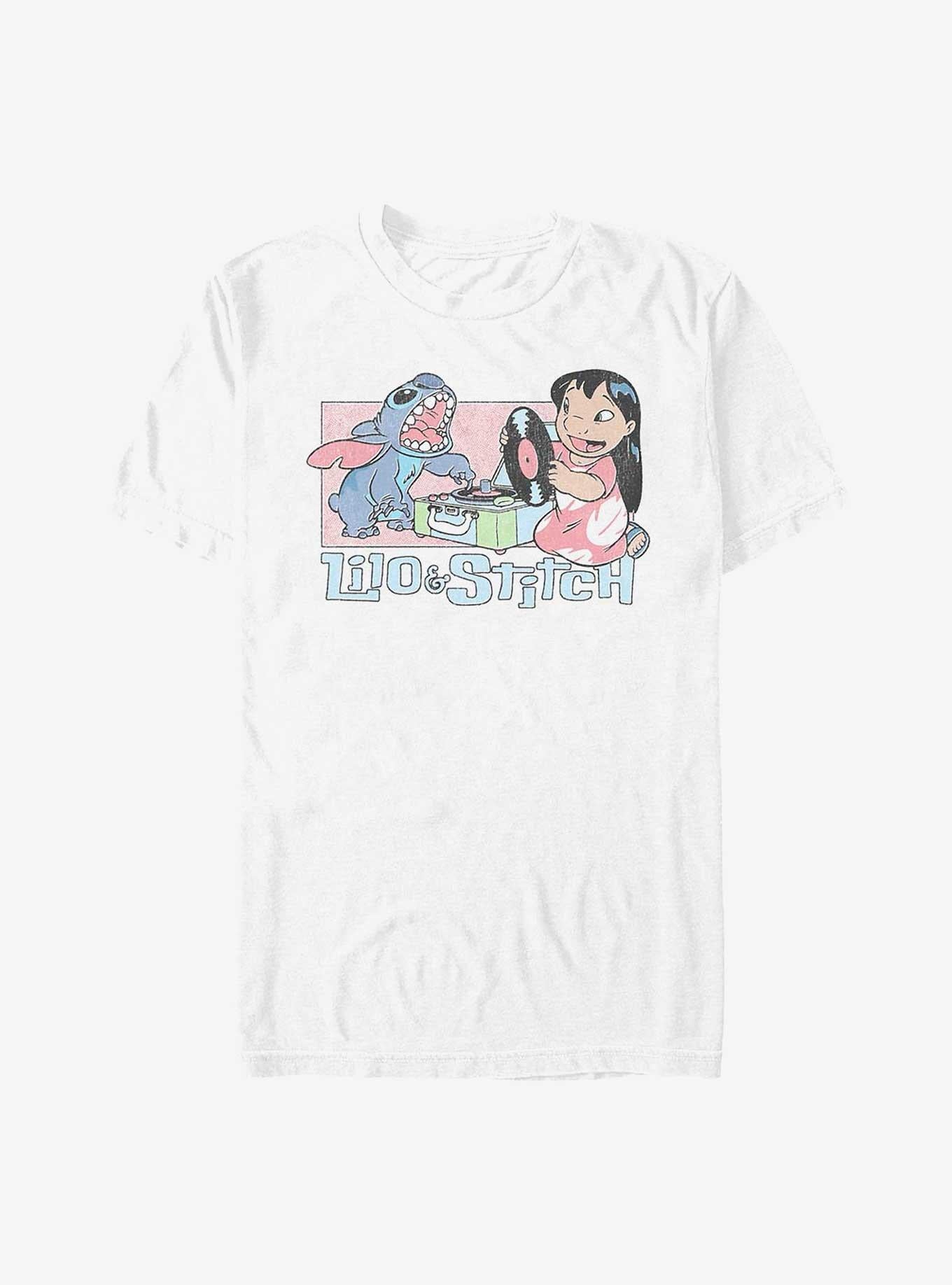 Disney Lilo & Stitch Duo Records Extra Soft T-Shirt | Trending Graphic Tee For Fans