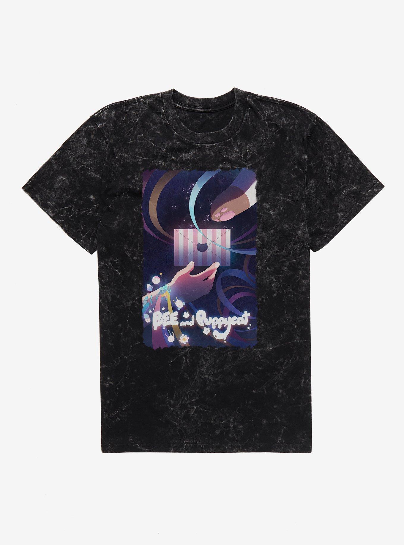 Bee And Puppycat Work Assignment Envelope Mineral Wash T-Shirt | Trending Graphic Tee For Fans