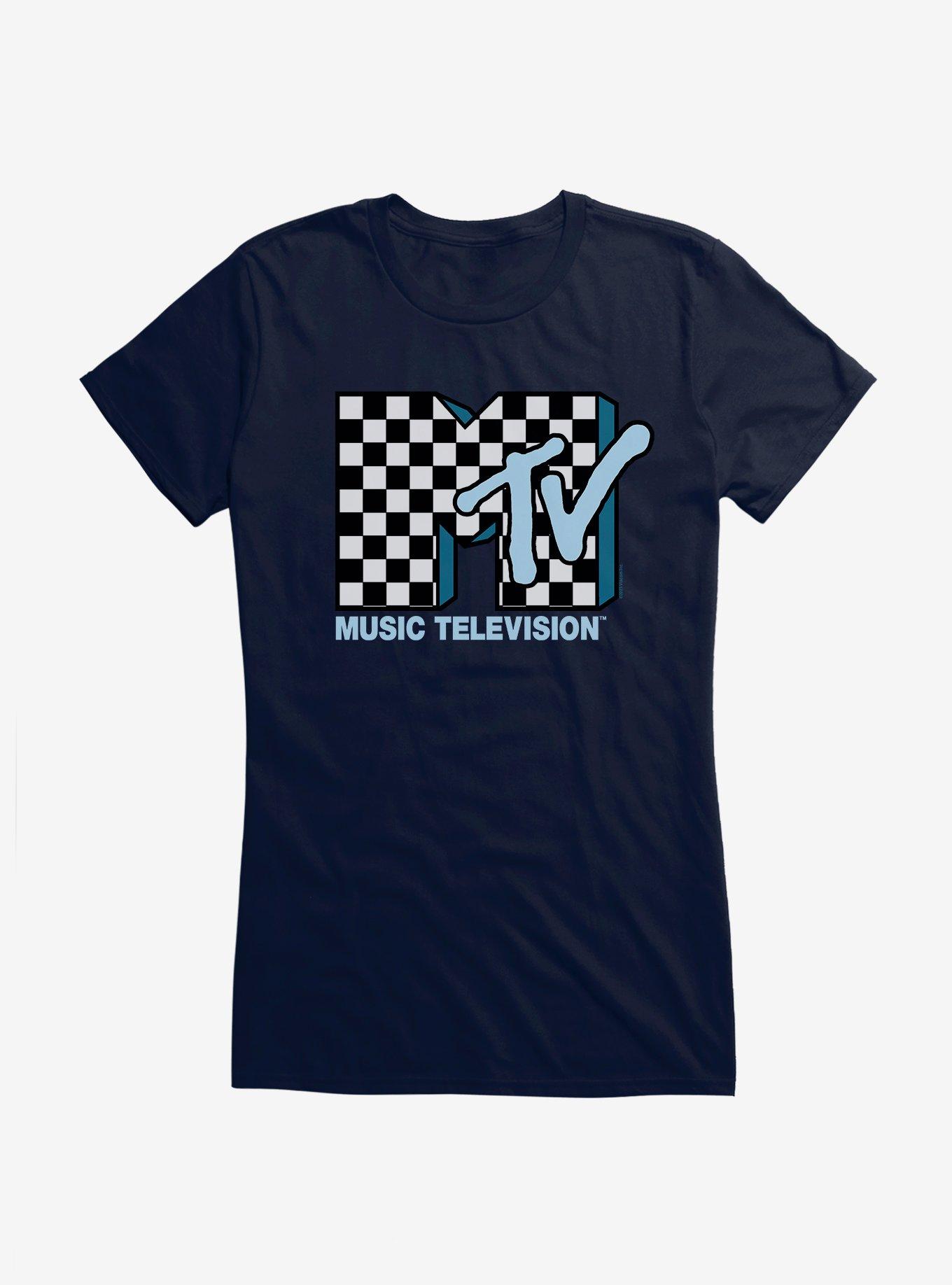 MTV Checkerboard Logo Girls T-Shirt | Trending Graphic Tee For Fans