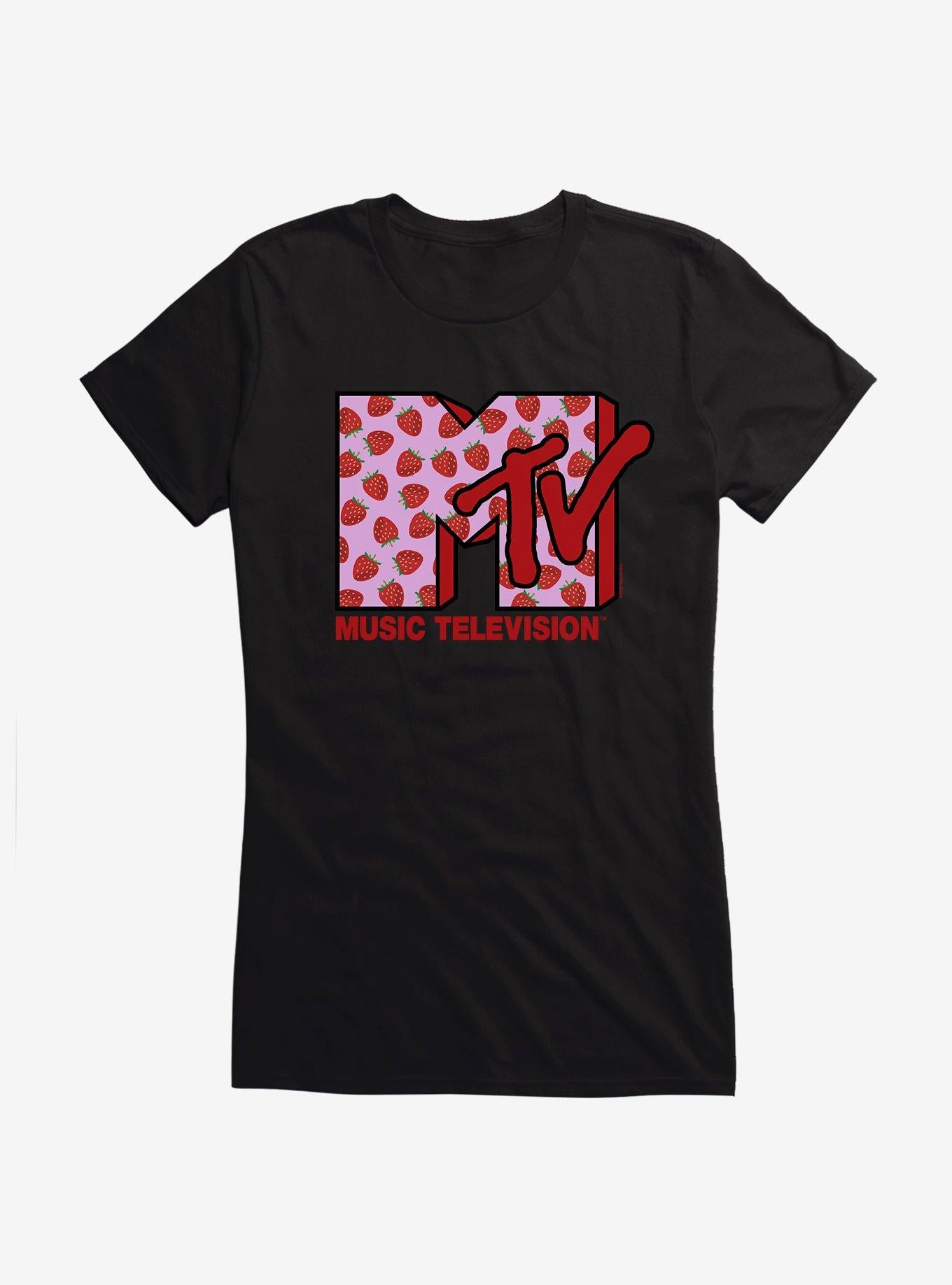MTV Strawberries Logo Girls T-Shirt | Trending Graphic Tee For Fans