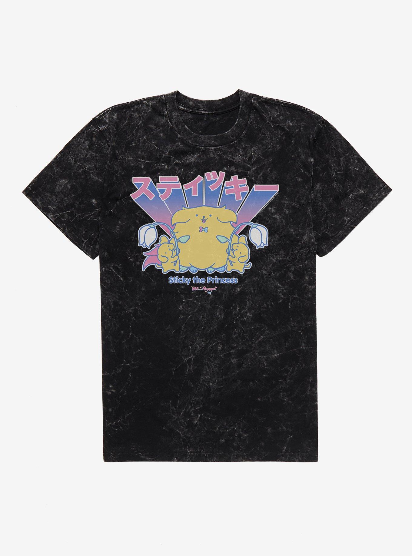 Bee And Puppycat Sticky The Princess Mineral Wash T-Shirt | Trending Graphic Tee For Fans