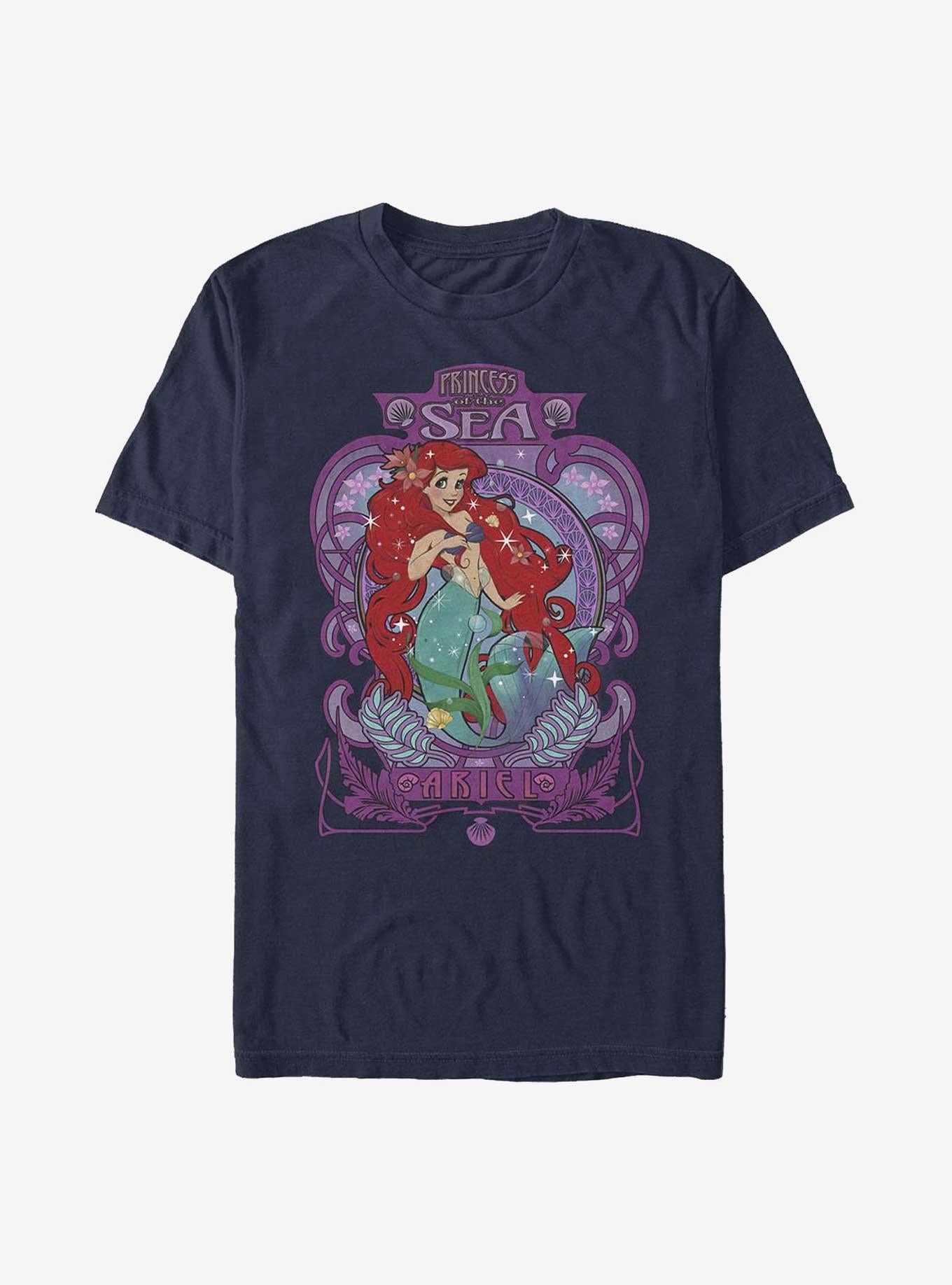 Disney The Little Mermaid Ariel Nouveau Princess T-Shirt | Trending Graphic Tee For Fans