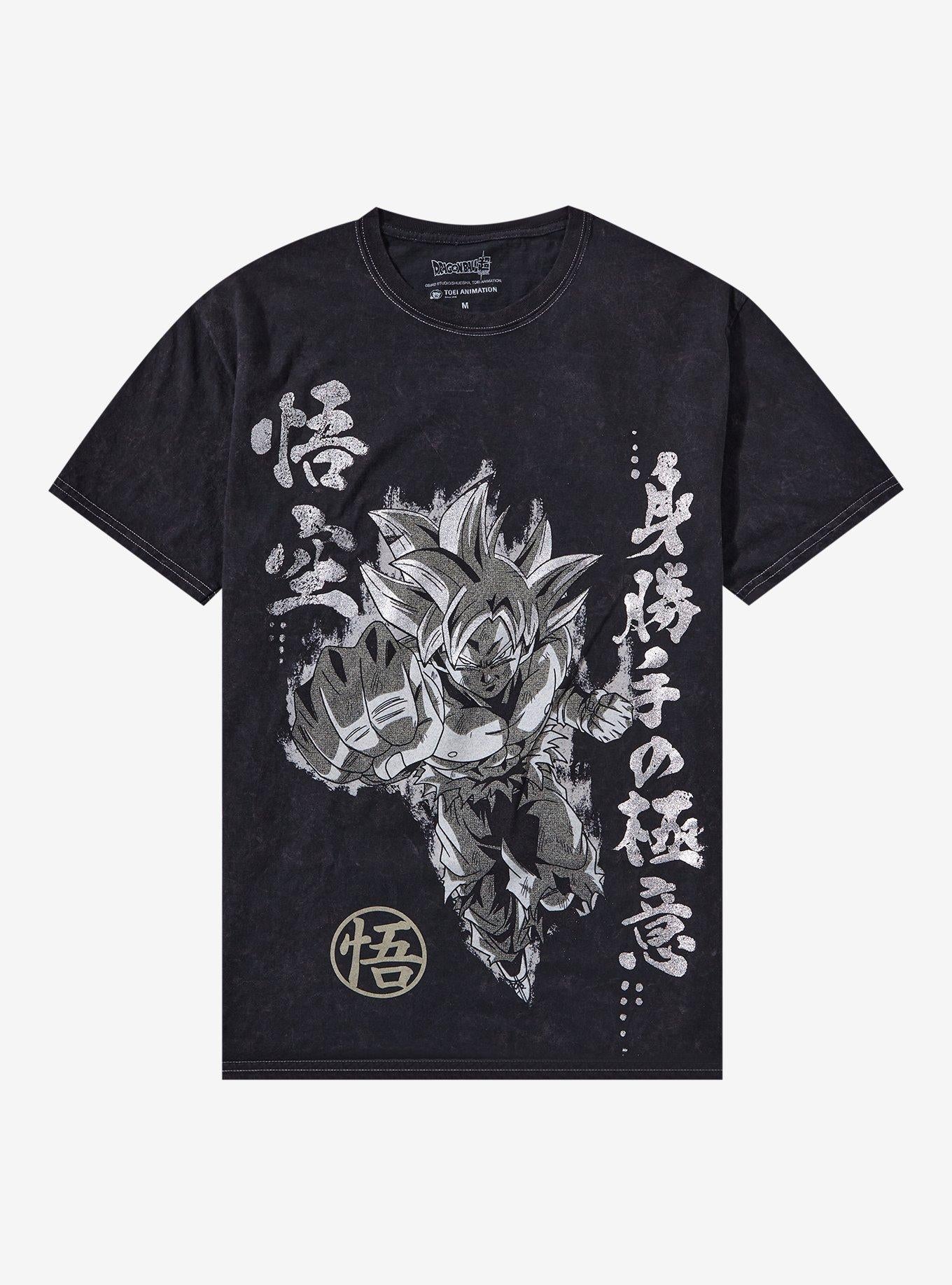 Dragon Ball Super Goku Foil Mineral Wash T-Shirt | Trending Graphic Tee For Fans