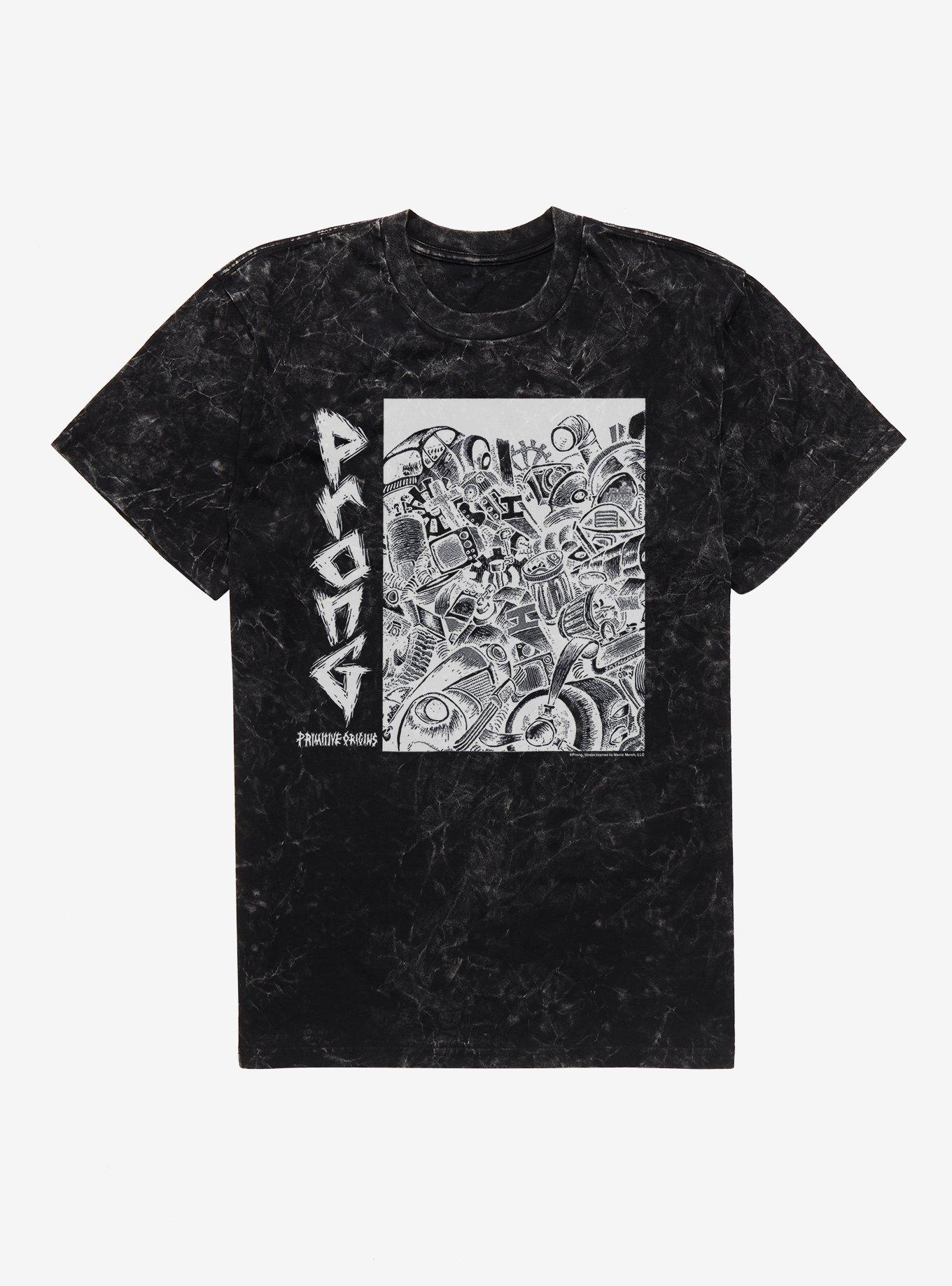 Prong Primitive Origins EP Mineral Wash T-Shirt | Trending Graphic Tee For Fans