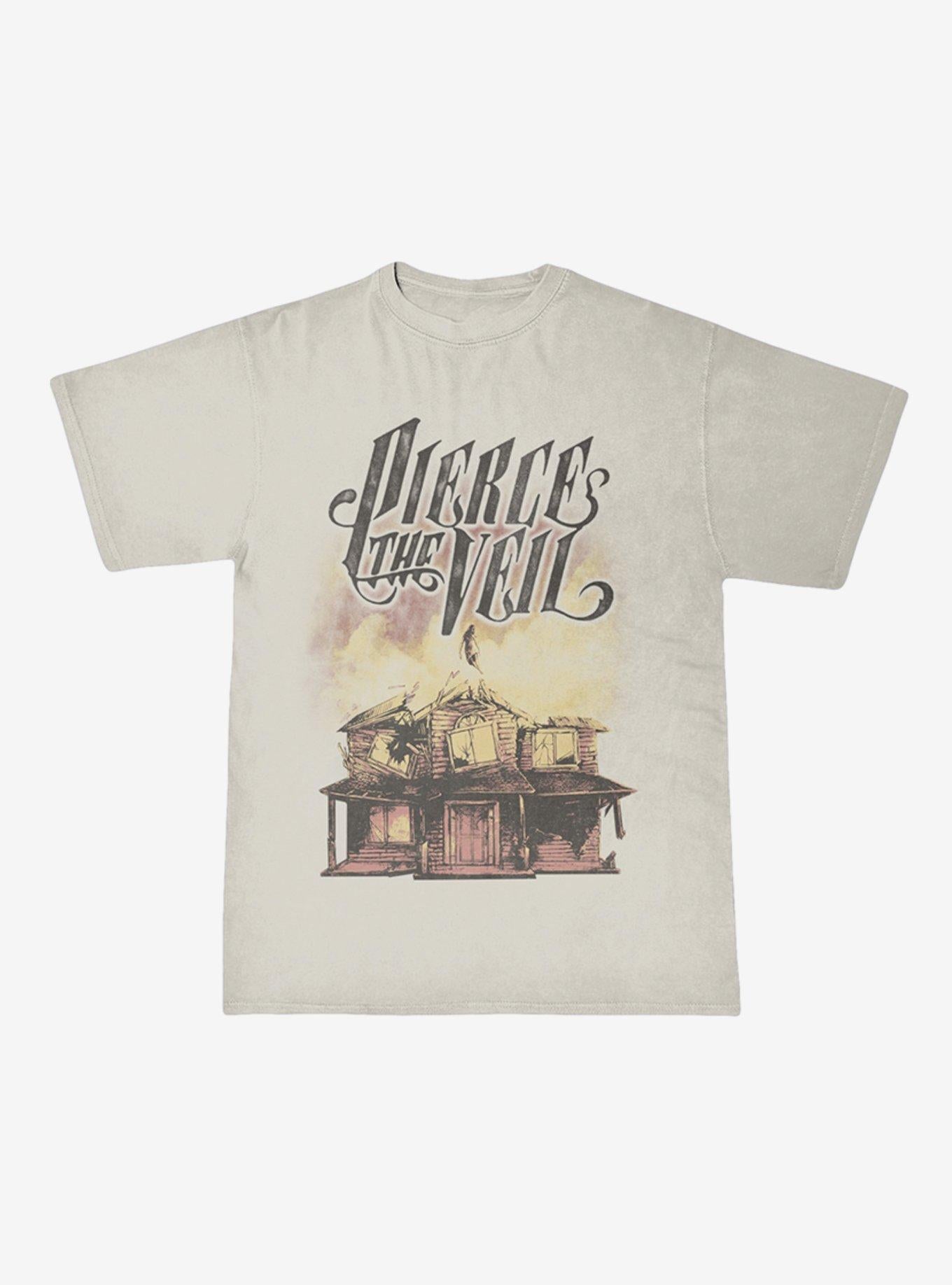 Pierce The Veil Collide With The Sky Boyfriend Fit Girls T-Shirt | Trending Graphic Tee For Fans