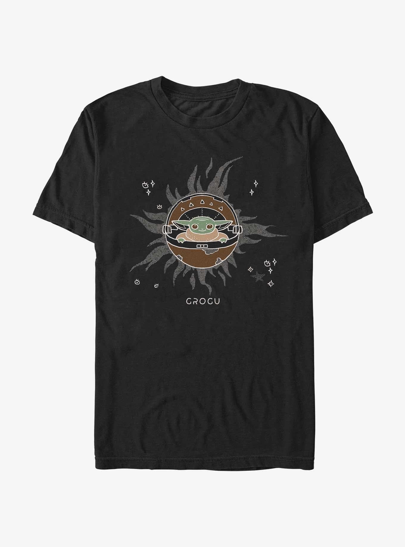 Star Wars The Mandalorian Baby Grogu Boho T-Shirt | Trending Graphic Tee For Fans