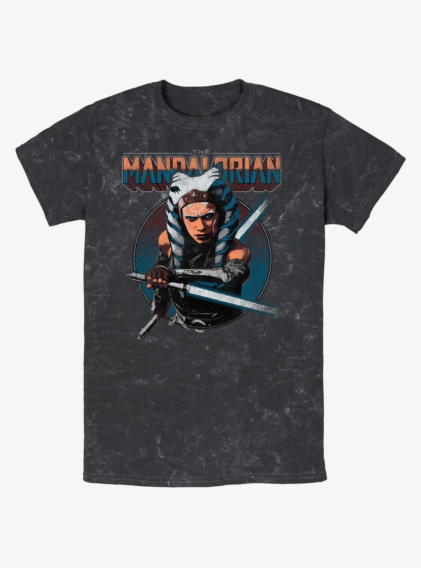 Star Wars The Mandalorian Ahsoka Circle Mineral Wash T-Shirt | Trending Graphic Tee For Fans