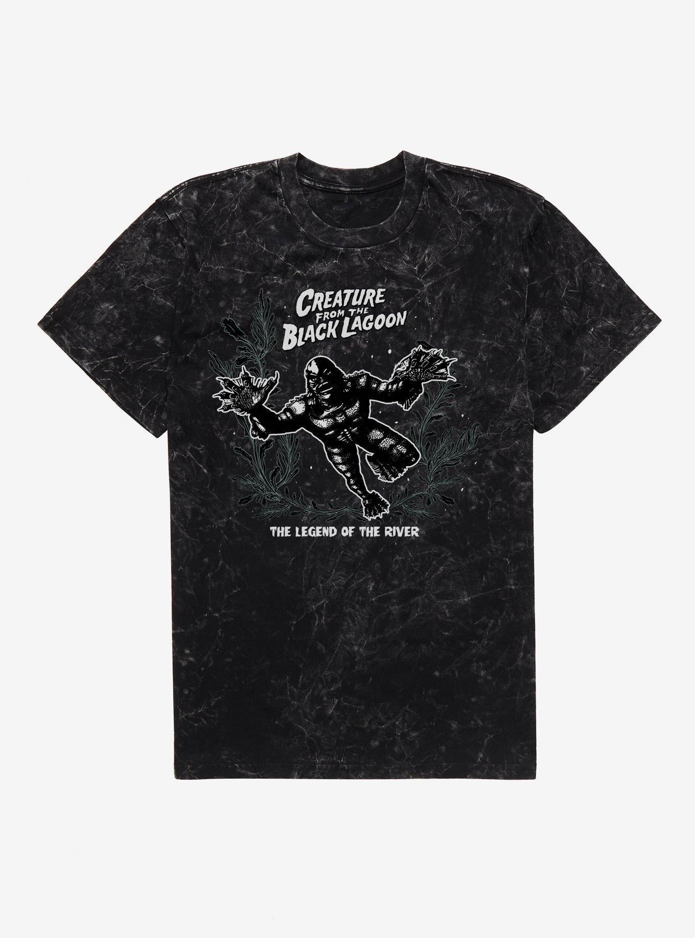 Creature From The Black Lagoon Legend Of The River Mineral Wash T-Shirt | Trending Graphic Tee For Fans